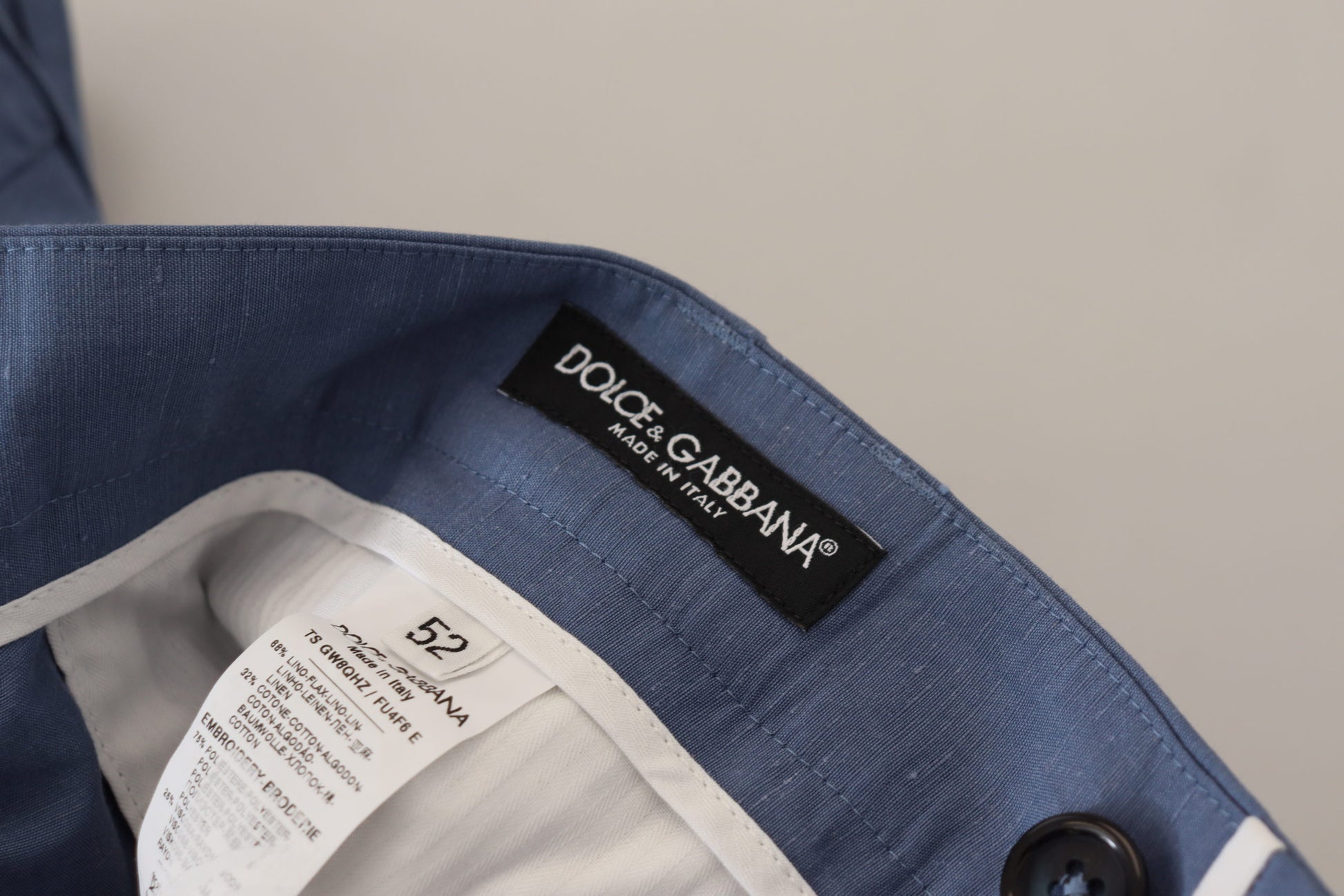 Dolce & Gabbana Blue Chino Pants for Men additional view