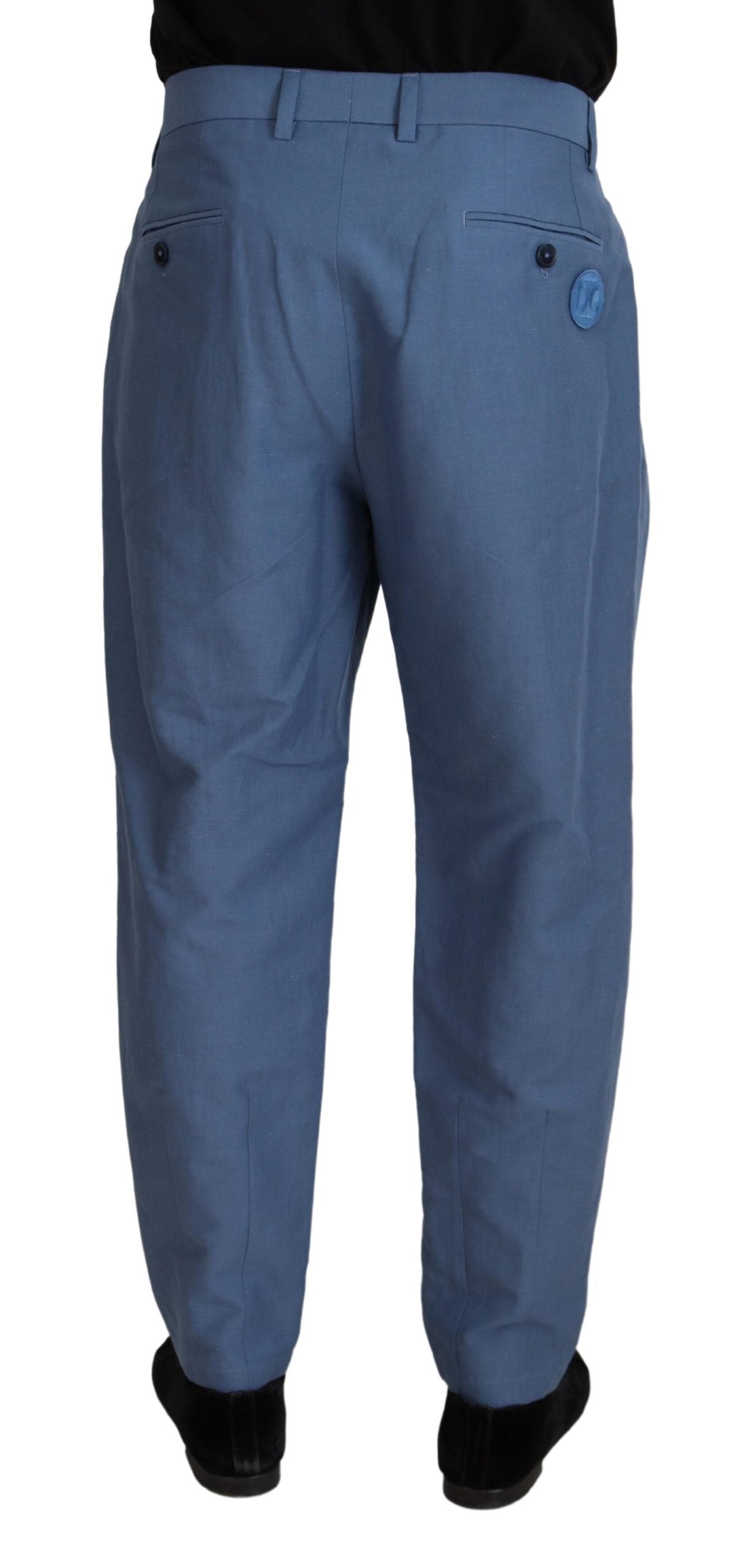 Dolce & Gabbana Blue Chino Pants for Men detail view