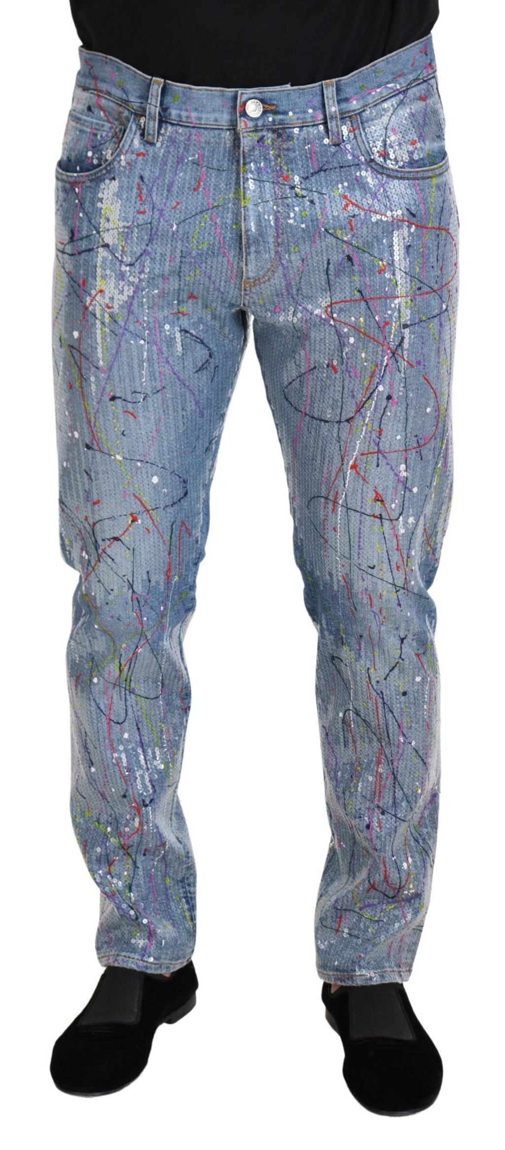 Dolce & Gabbana Blue Tapered Jeans for Men