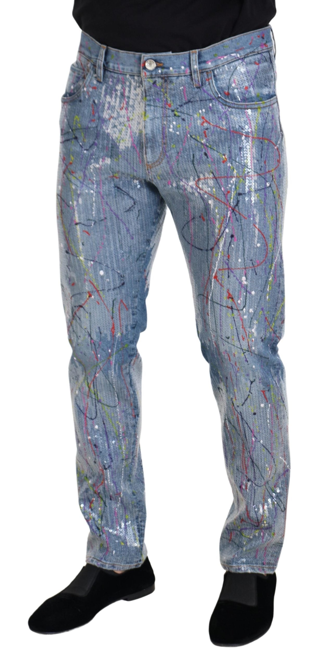 Dolce & Gabbana Blue Tapered Jeans for Men alternate view