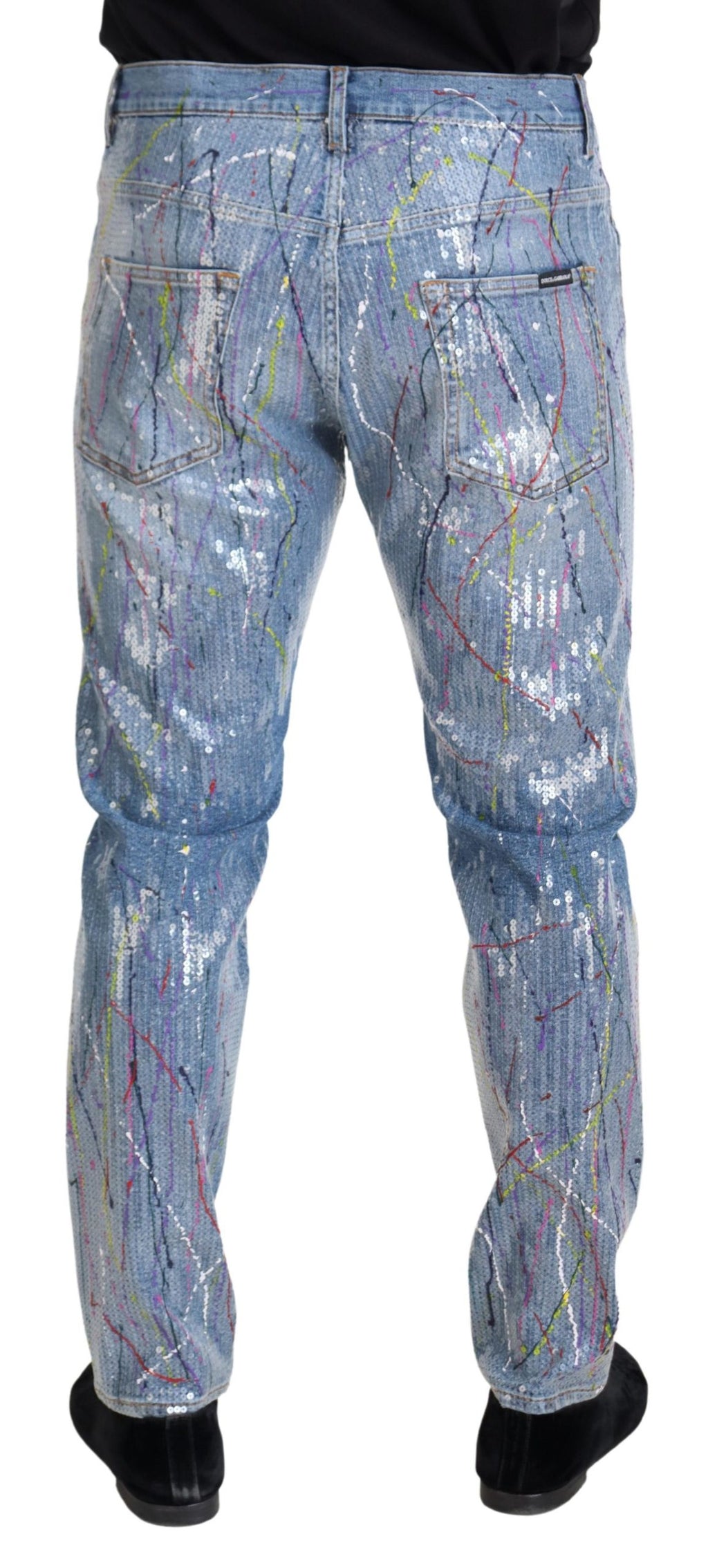 Dolce & Gabbana Blue Tapered Jeans for Men detail view