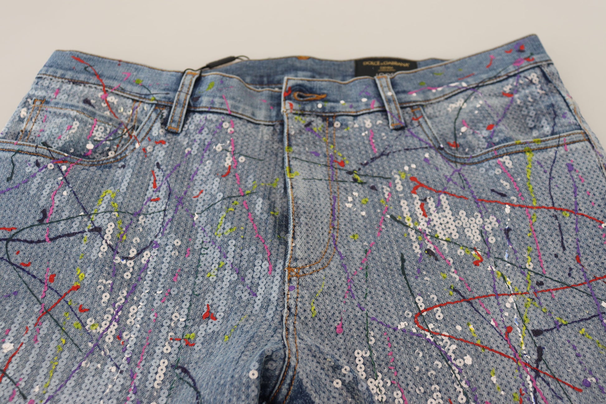 Dolce & Gabbana Blue Tapered Jeans for Men additional view