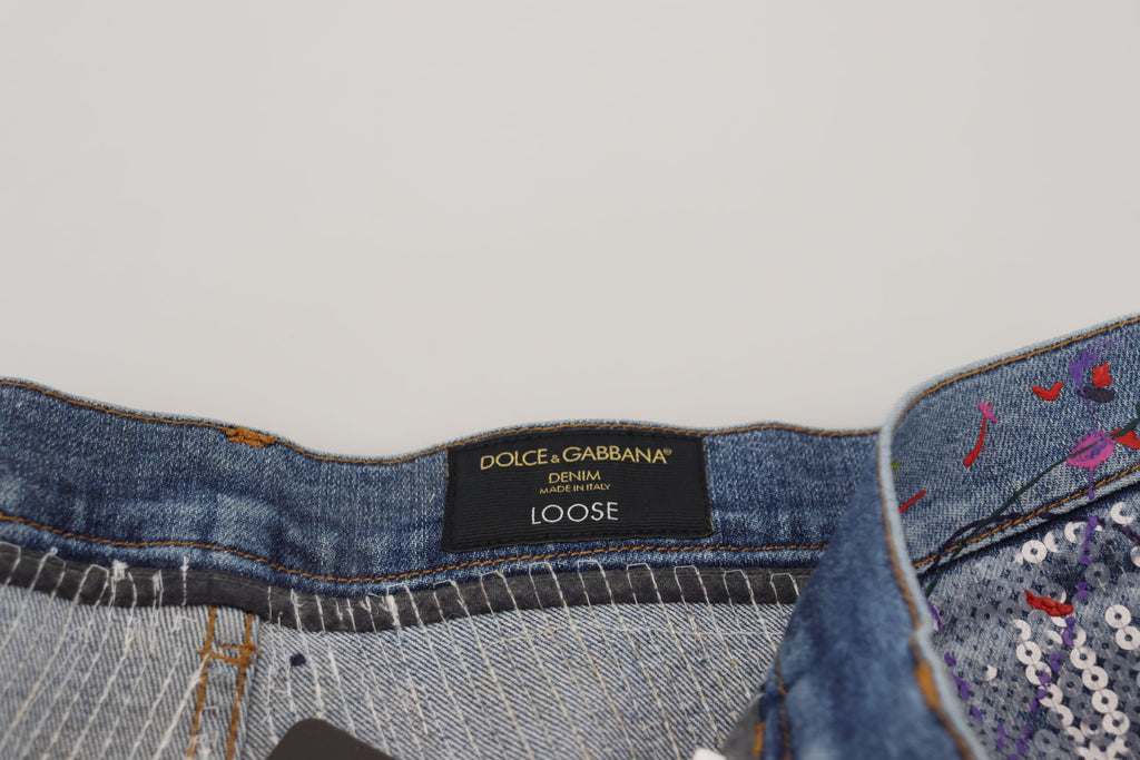 Dolce & Gabbana Blue Tapered Jeans for Men additional view