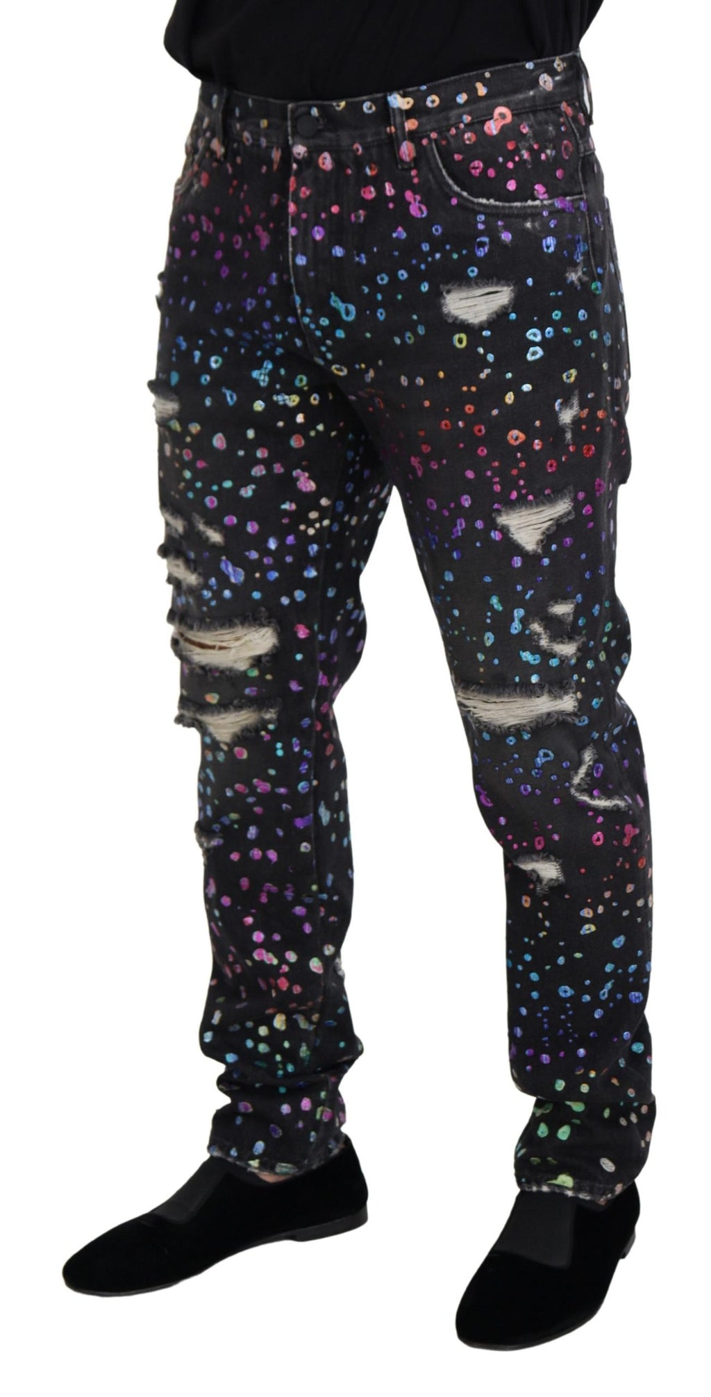 Dolce & Gabbana Black Tapered Jeans for Men alternate view