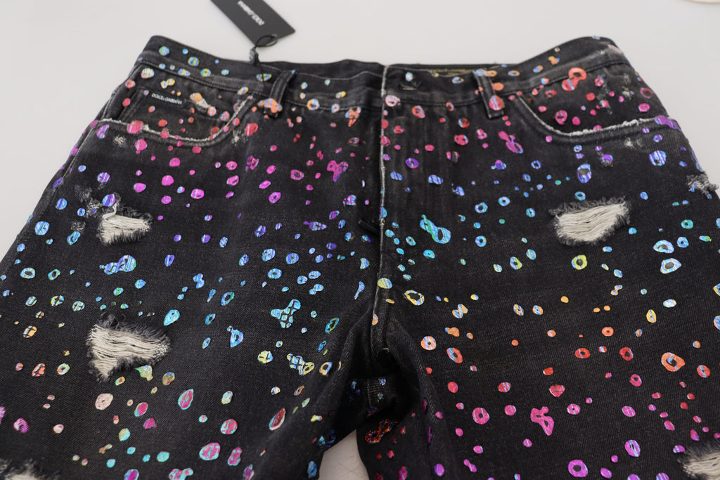 Dolce & Gabbana Black Tapered Jeans for Men additional view