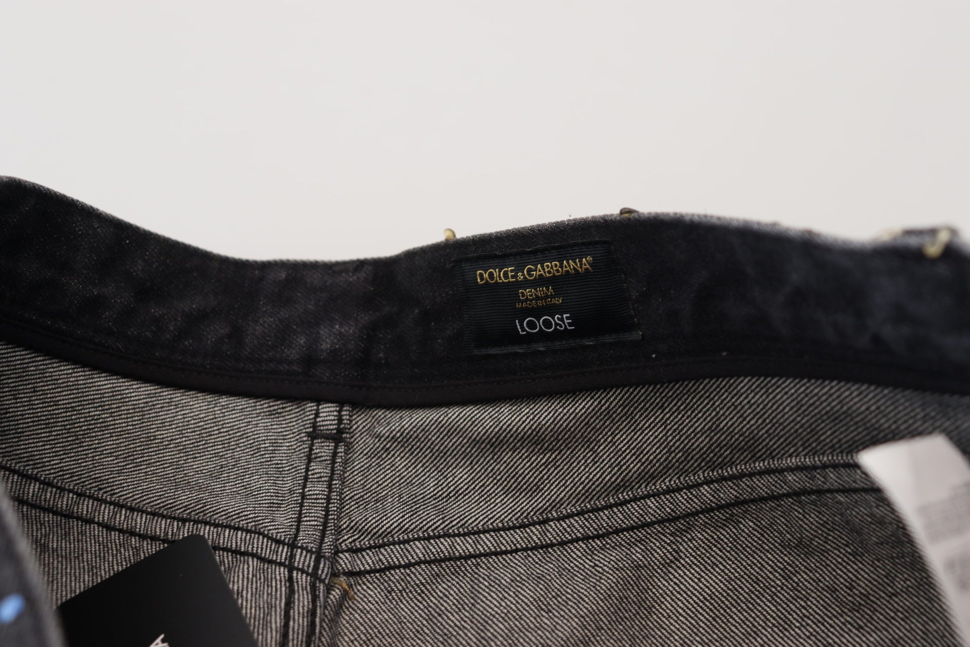 Dolce & Gabbana Black Tapered Jeans for Men additional view