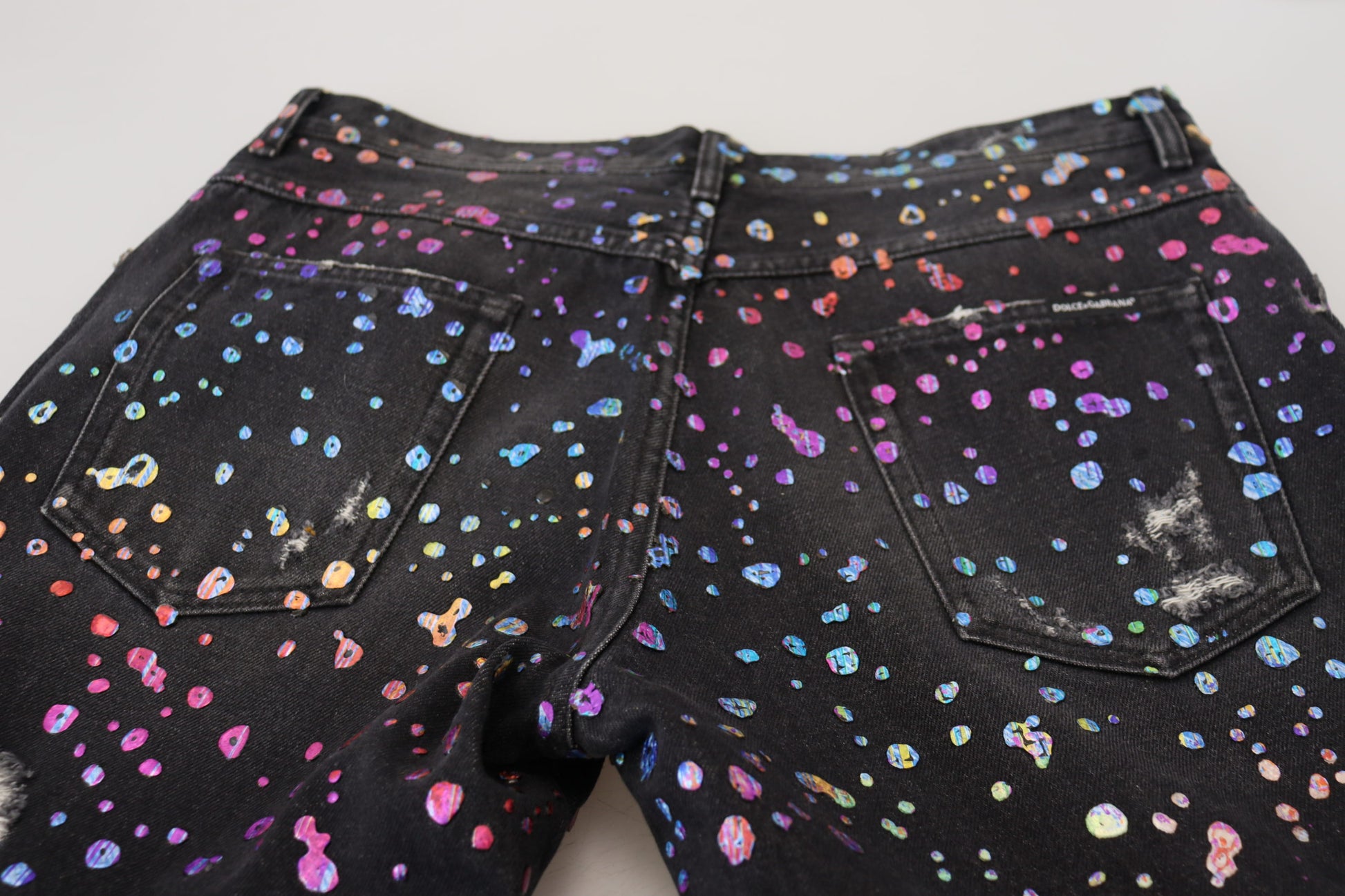 Dolce & Gabbana Black Tapered Jeans for Men additional view