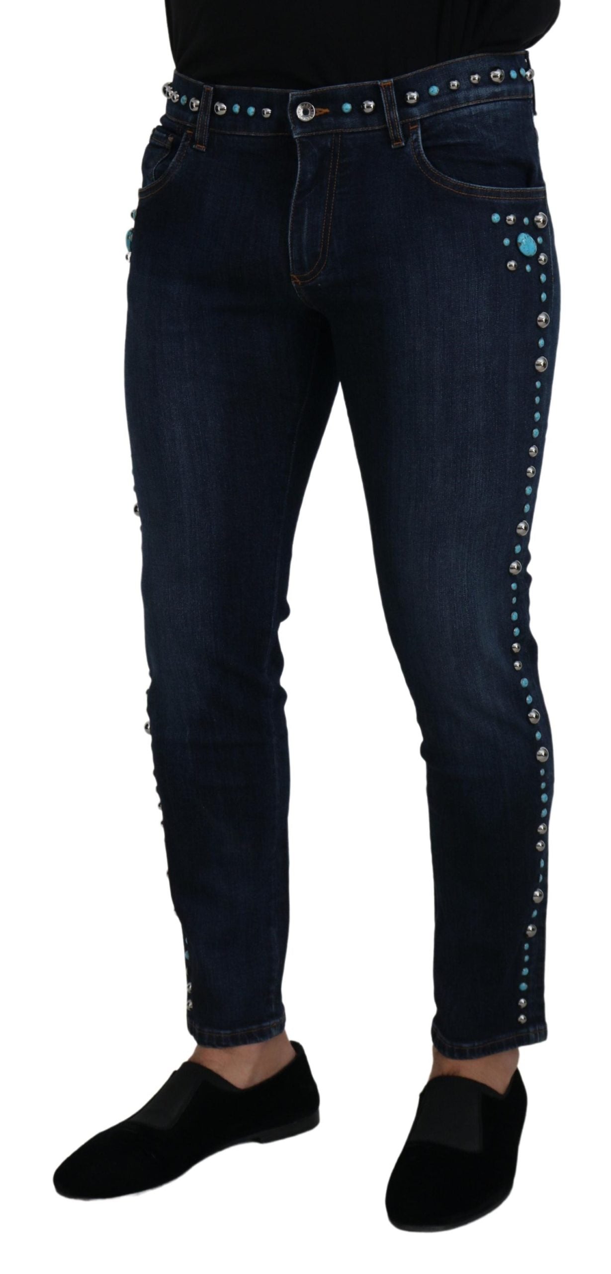 Dolce & Gabbana Blue Skinny Jeans for Men alternate view