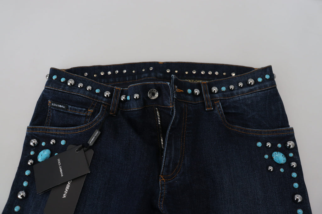Dolce & Gabbana Blue Skinny Jeans for Men additional view