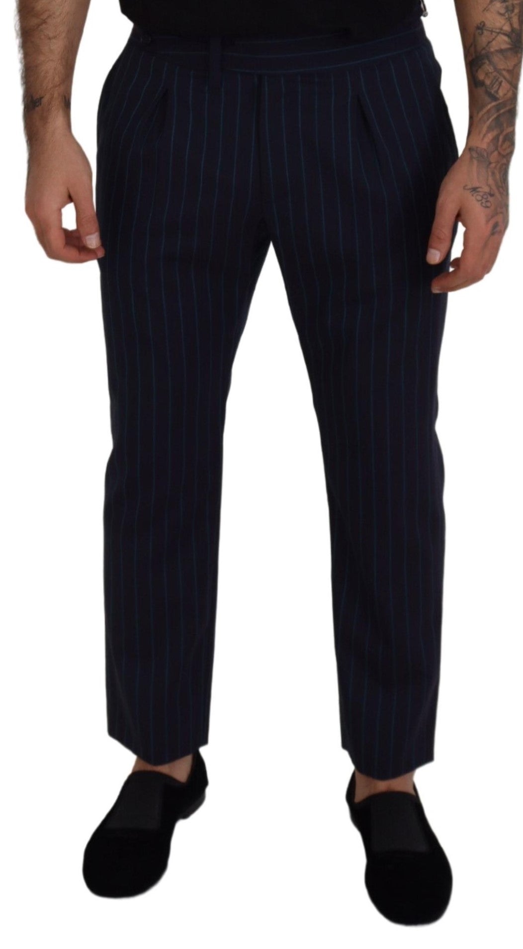 Dolce & Gabbana Blue Dress Pants for Men side view