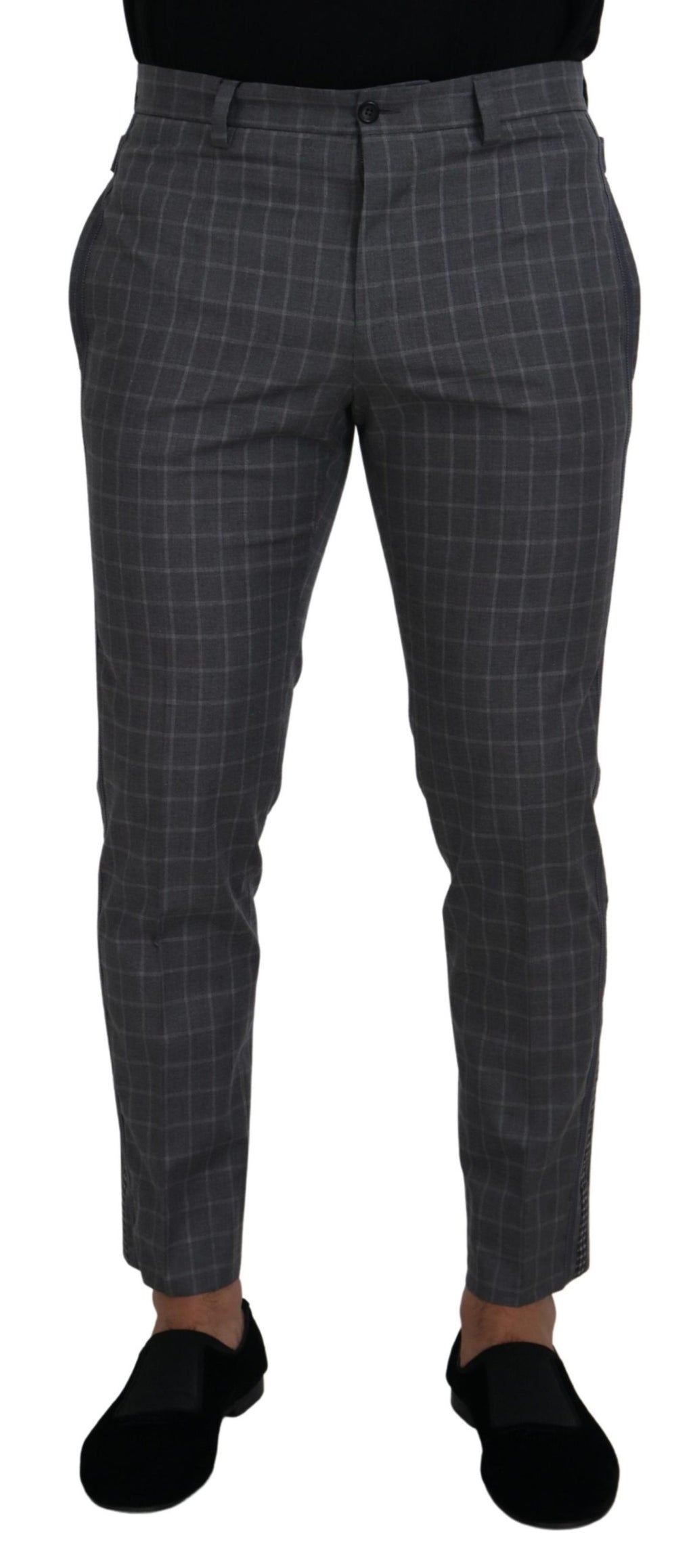Dolce & Gabbana Grey Chino Pants for Men