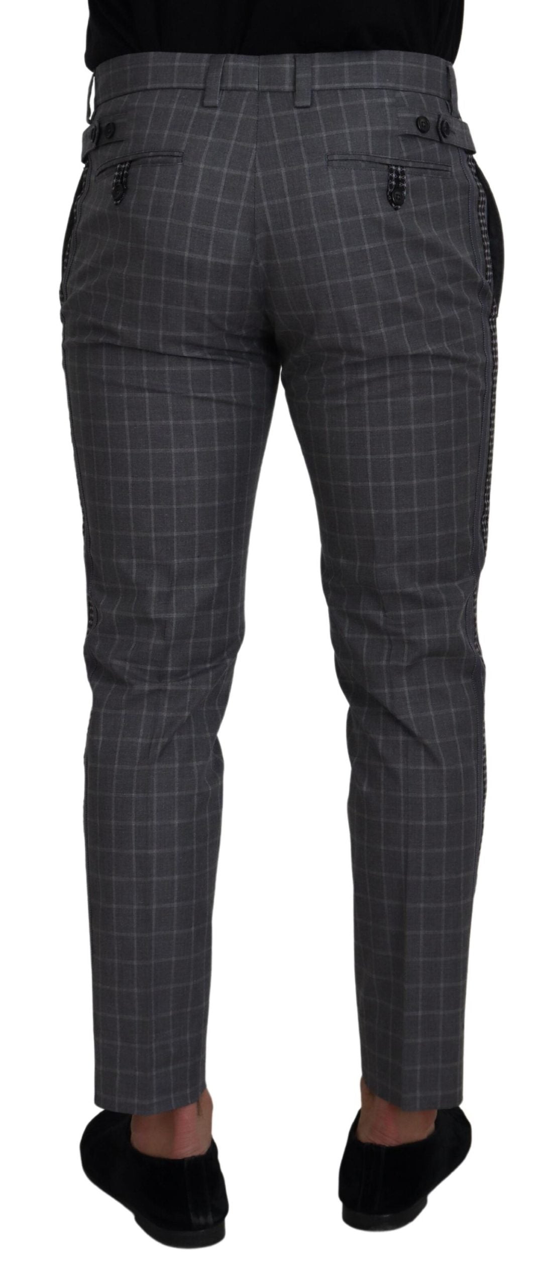 Dolce & Gabbana Grey Chino Pants for Men detail view