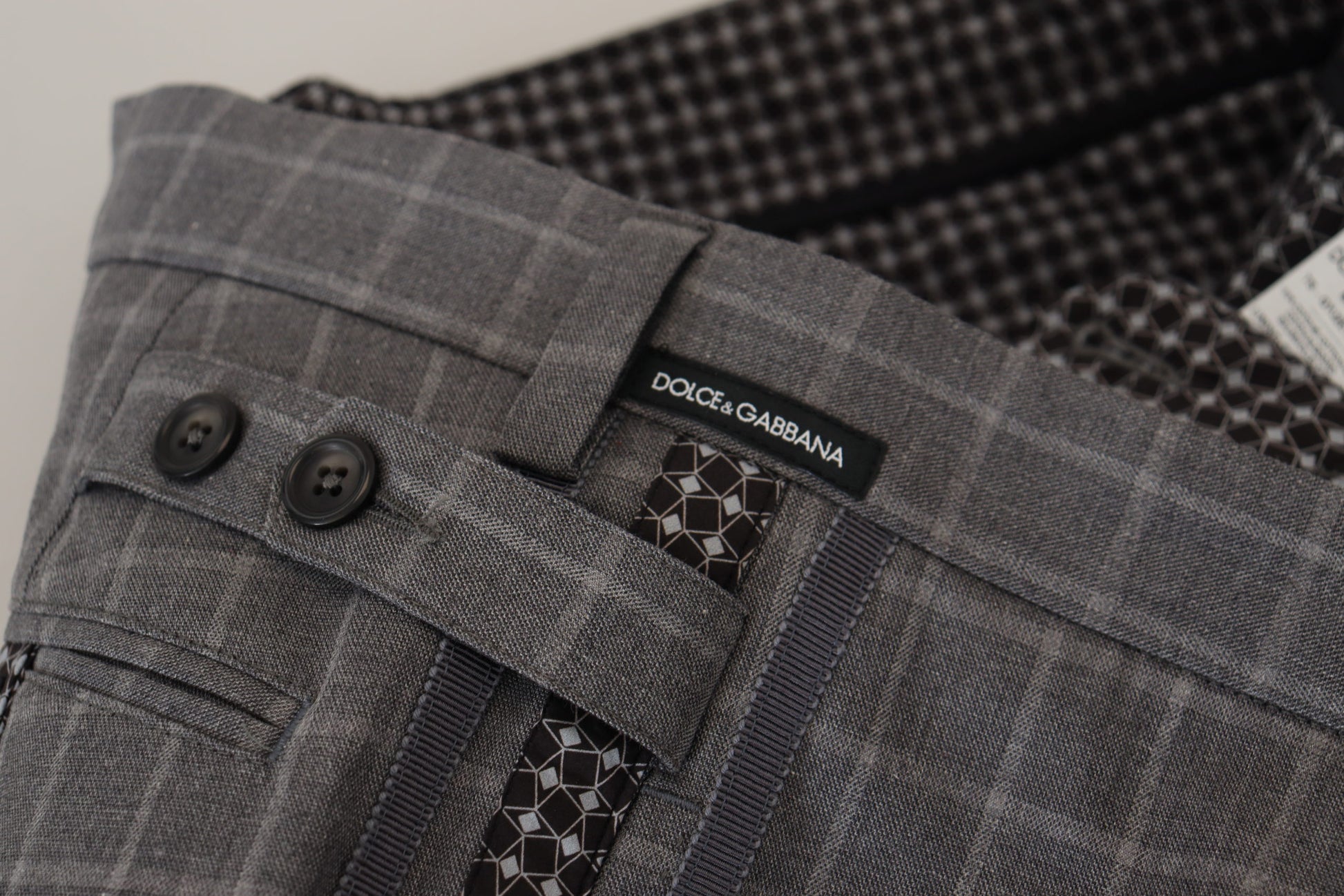 Dolce & Gabbana Grey Chino Pants for Men additional view