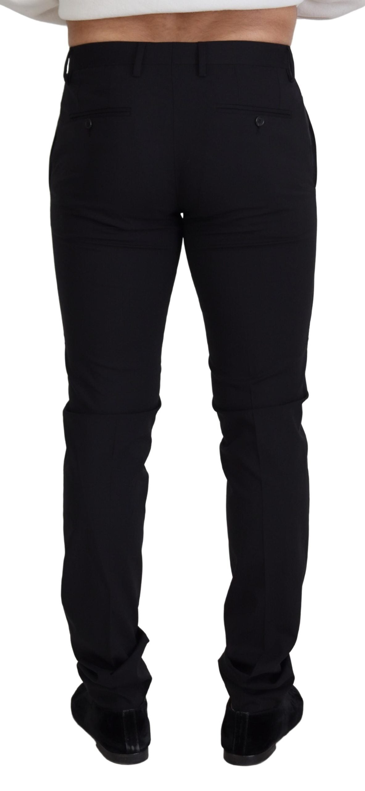 Dolce & Gabbana Black Chino Pants for Men detail view