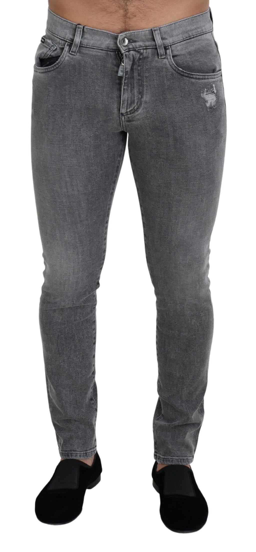 Dolce & Gabbana Grey Skinny Jeans for Men