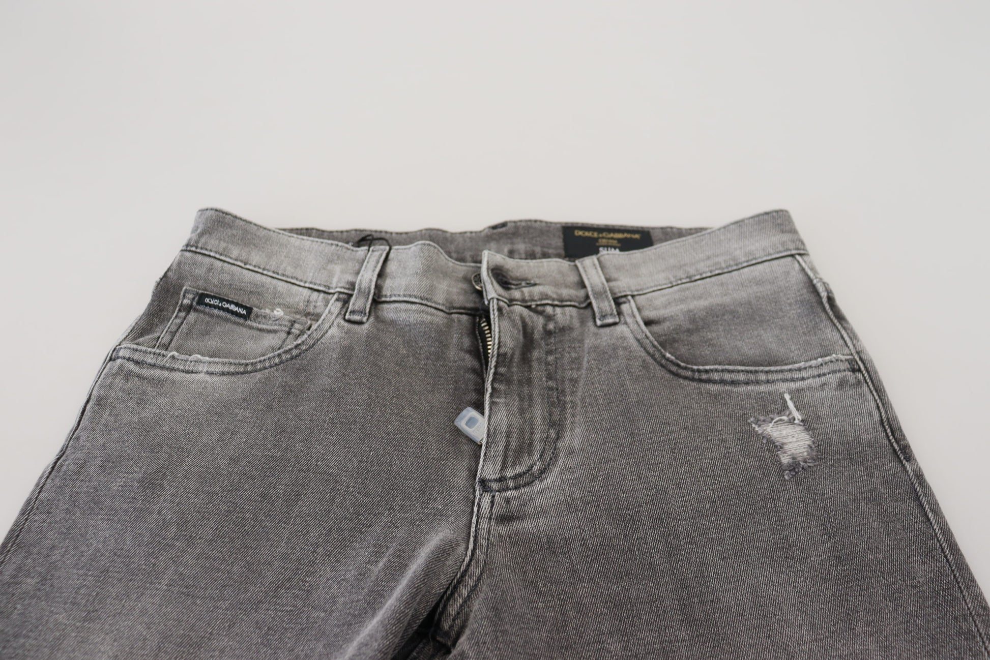 Dolce & Gabbana Grey Skinny Jeans for Men side view