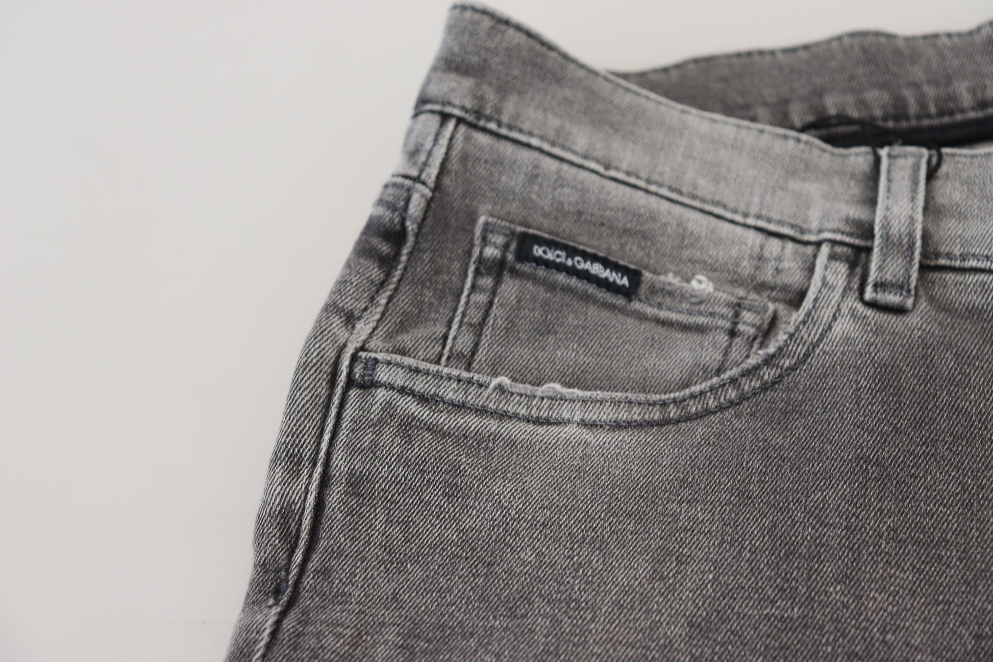 Dolce & Gabbana Grey Skinny Jeans for Men additional view