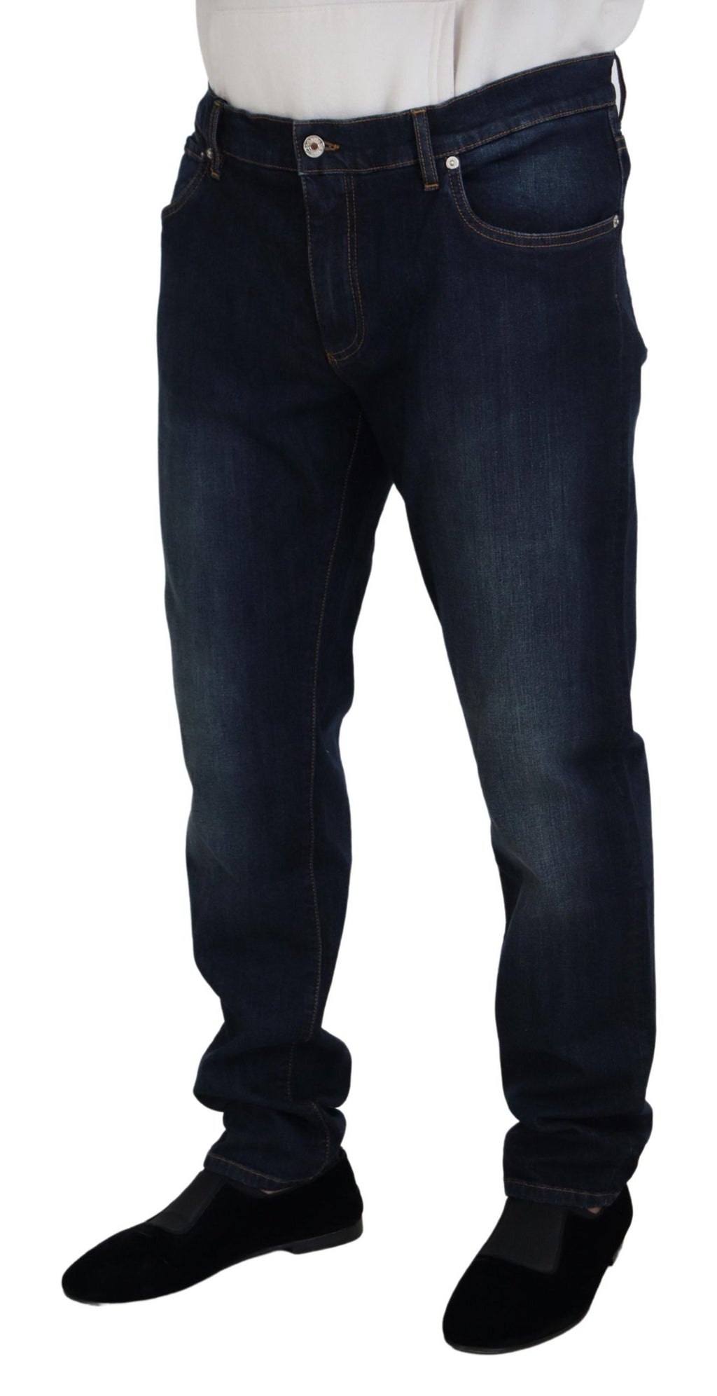 Dolce & Gabbana Blue Straight Leg Jeans for Men alternate view