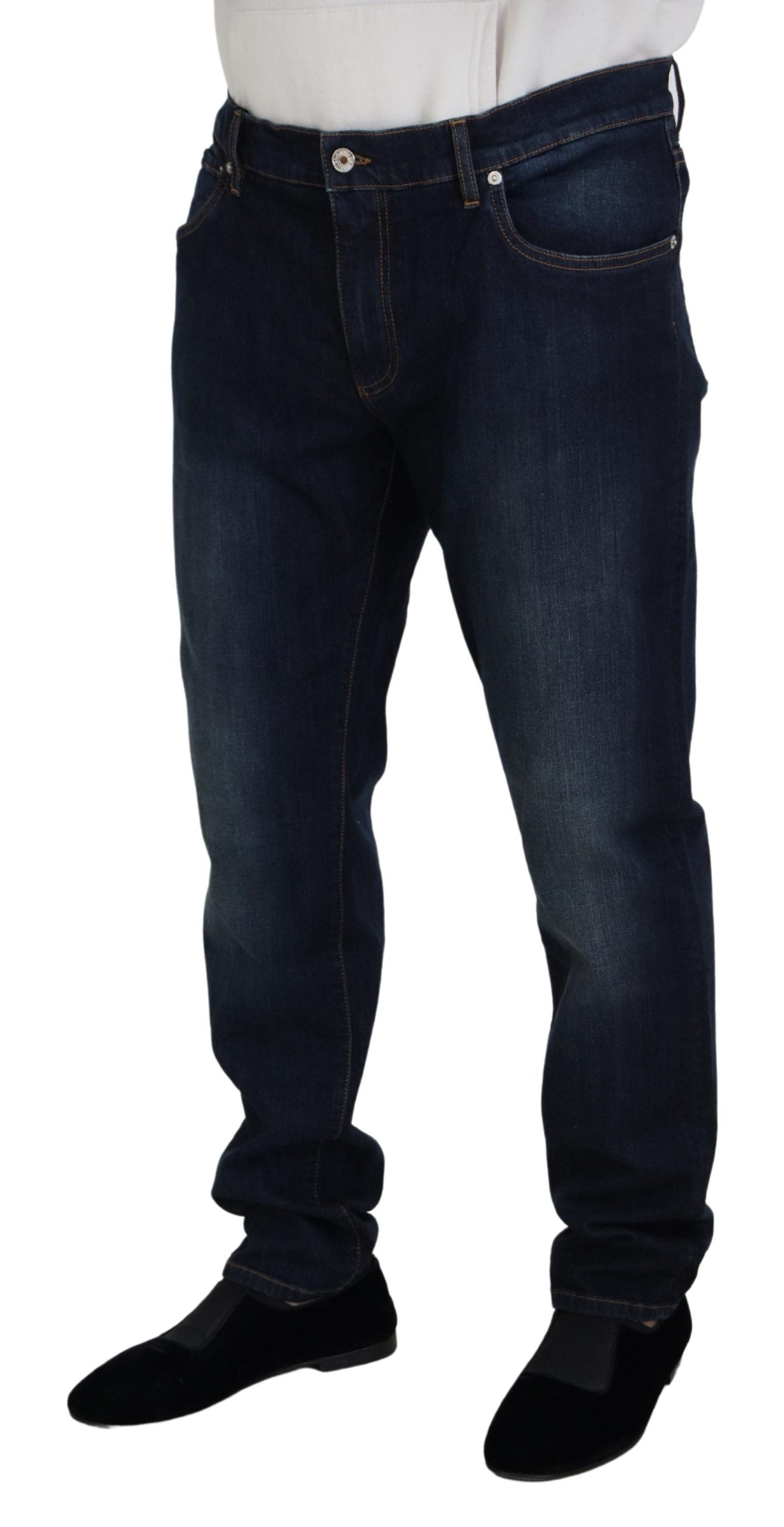 Dolce & Gabbana Blue Straight Leg Jeans for Men alternate view