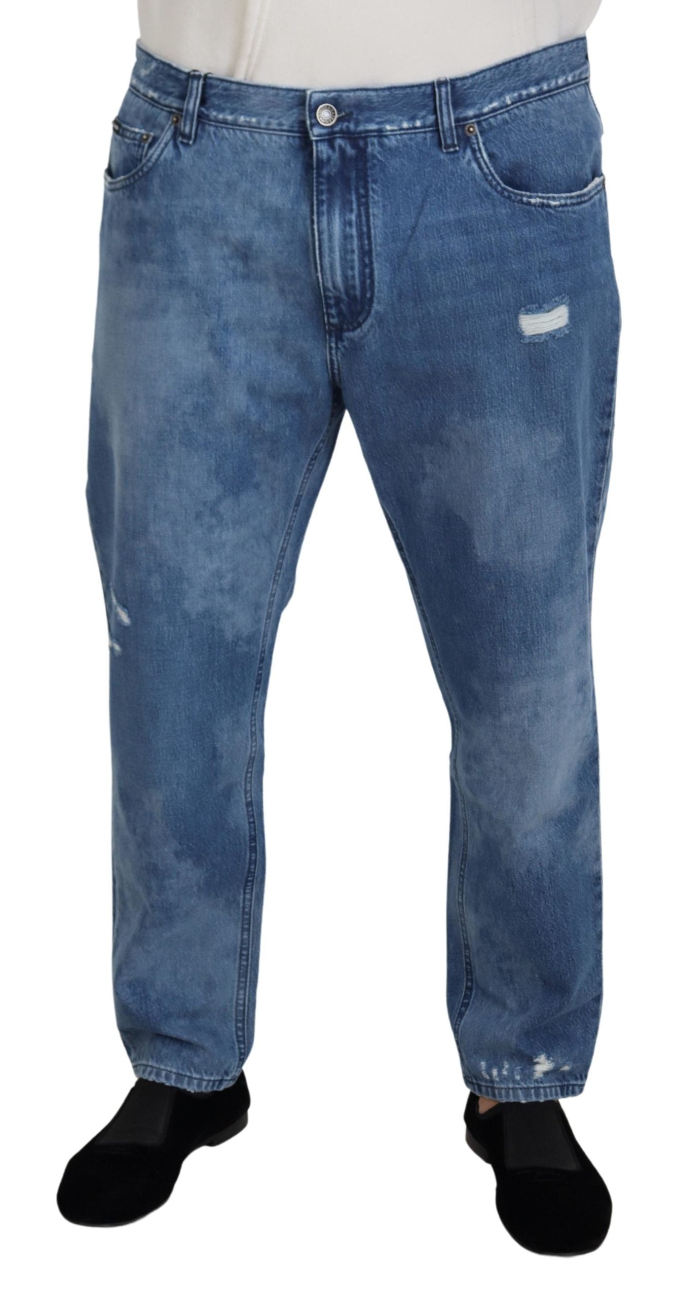 Dolce & Gabbana Blue Tapered Jeans for Men