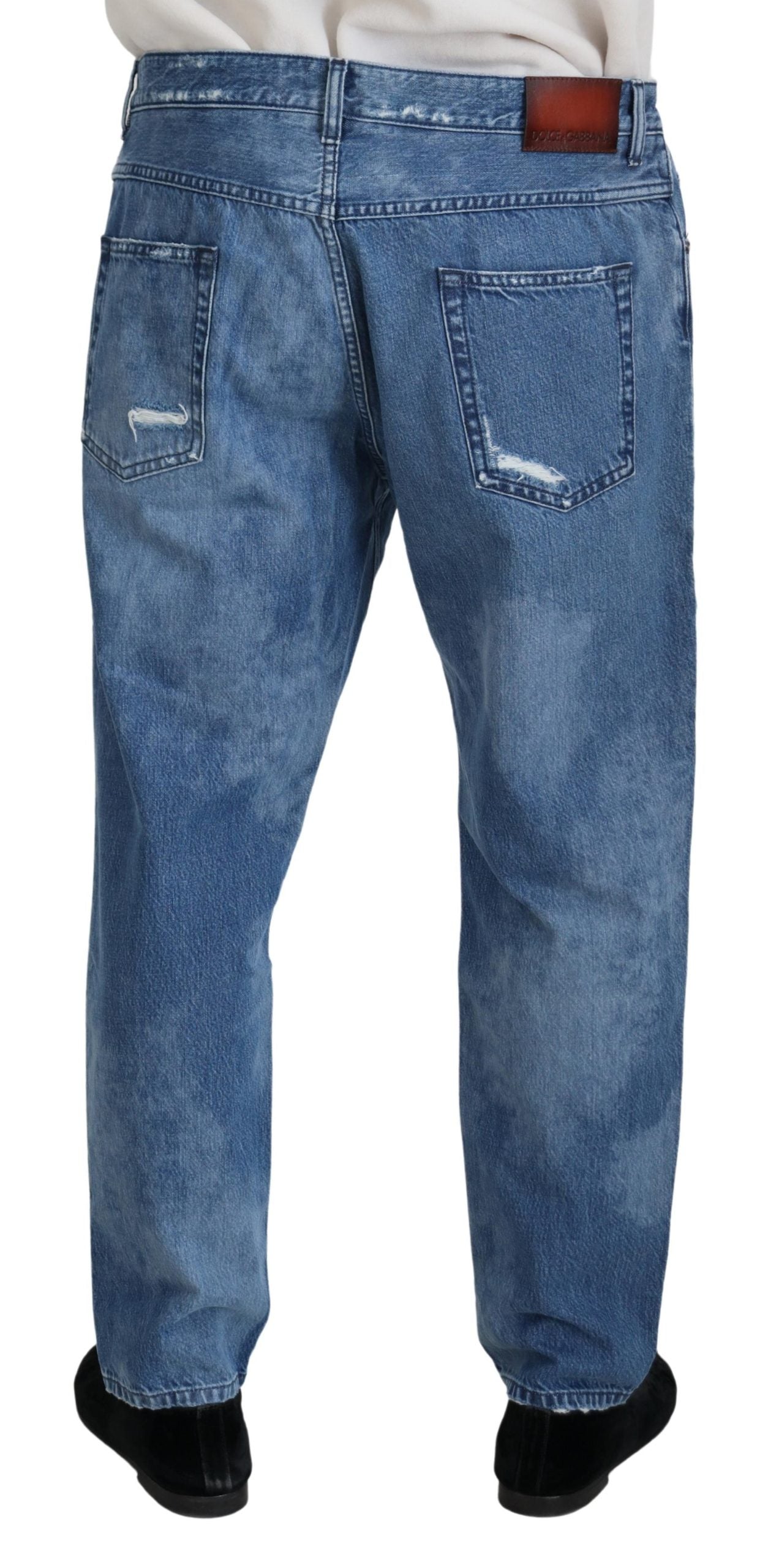 Dolce & Gabbana Blue Tapered Jeans for Men detail view