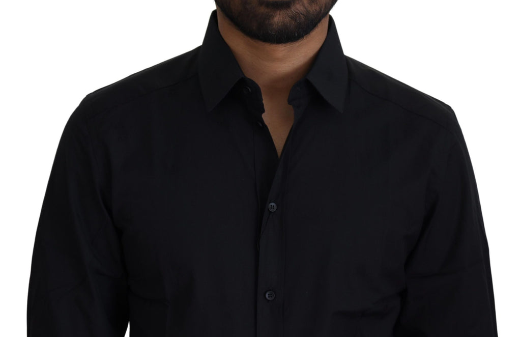 Dolce & Gabbana Black Dress Shirt for Men side view
