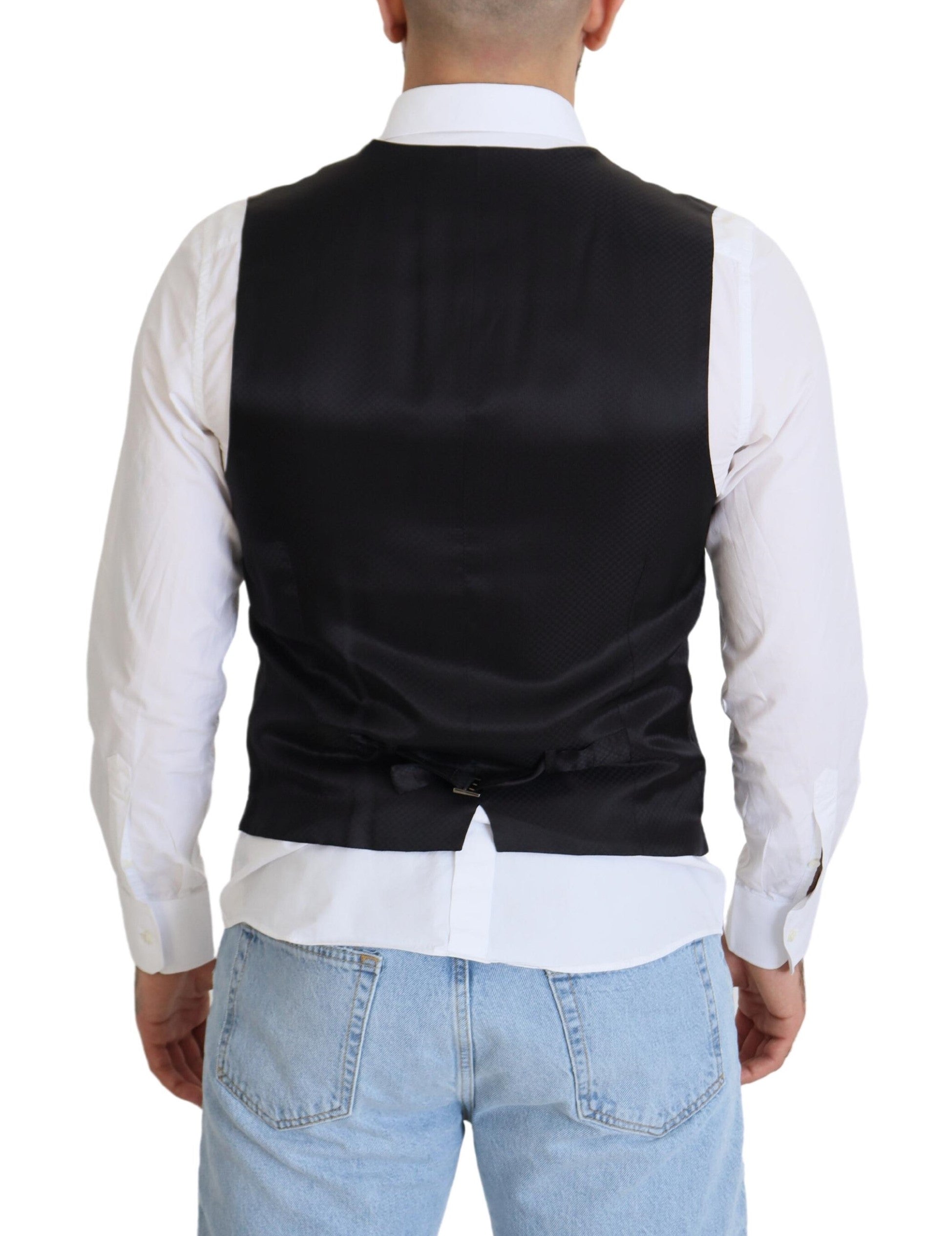 Dolce & Gabbana Black Waistcoats for Men detail view