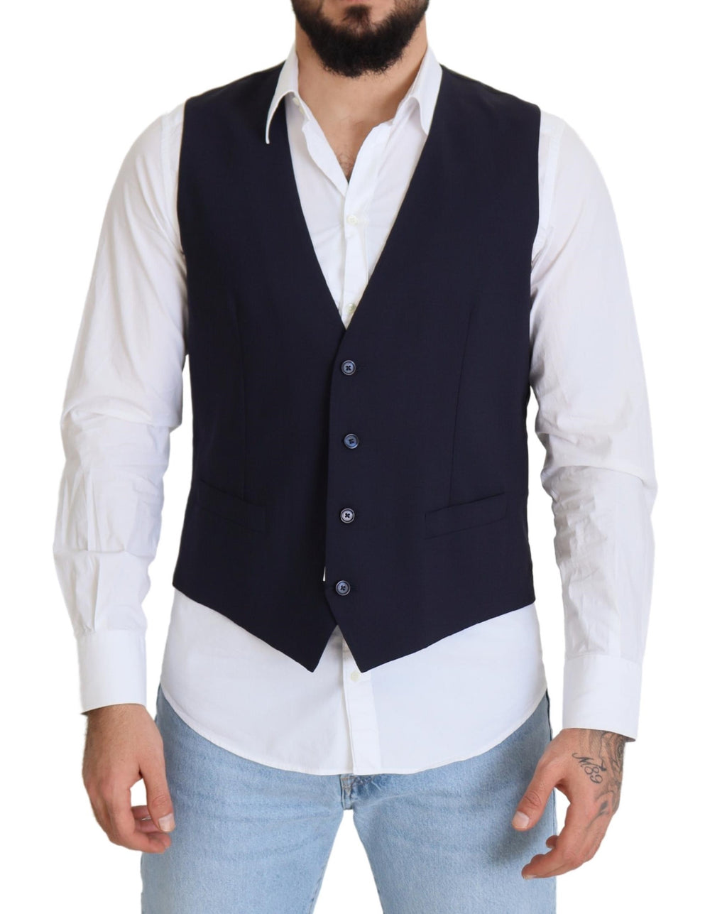 Dolce & Gabbana Blue Waistcoats for Men