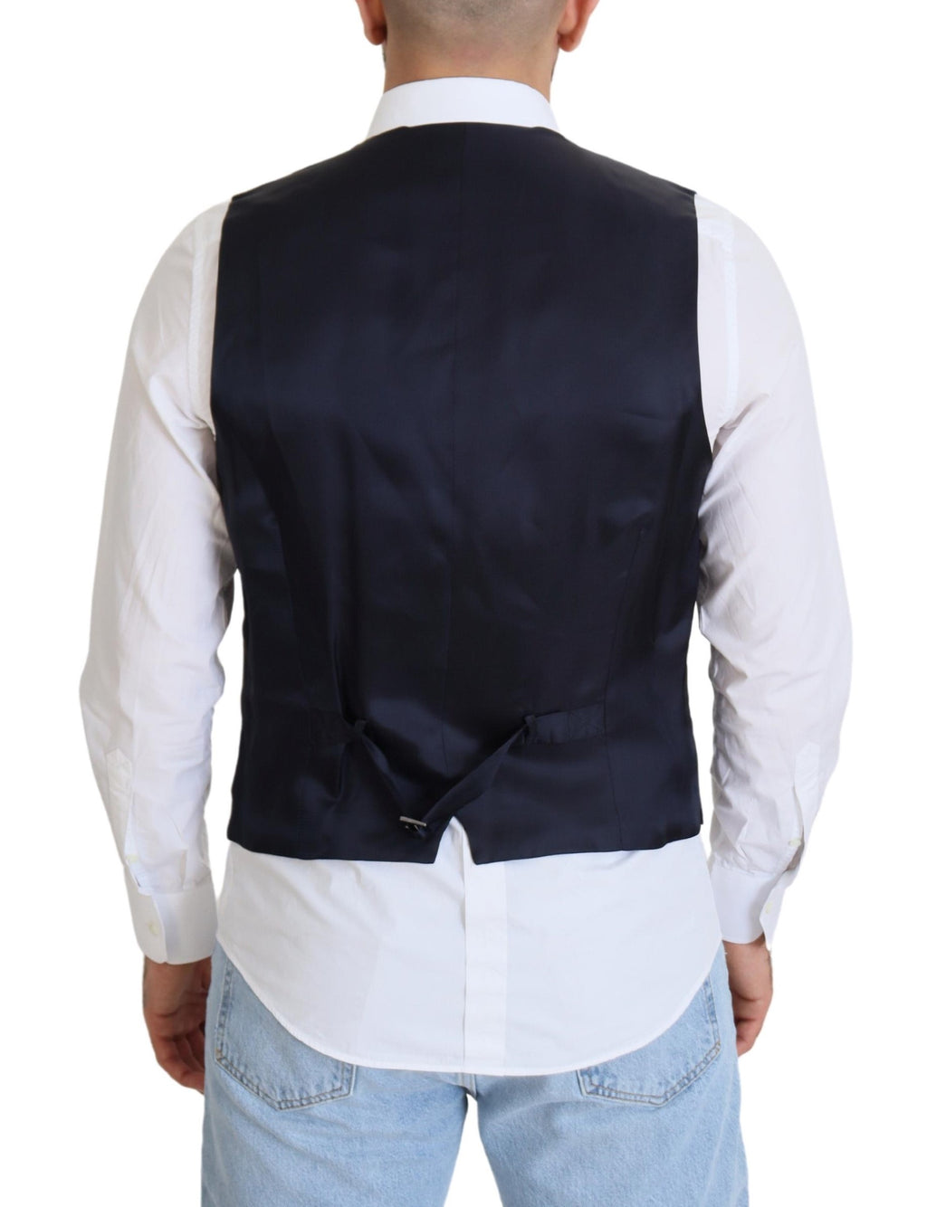 Dolce & Gabbana Blue Waistcoats for Men detail view