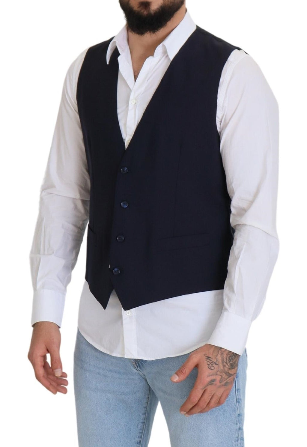 Dolce & Gabbana Blue Waistcoats for Men additional view