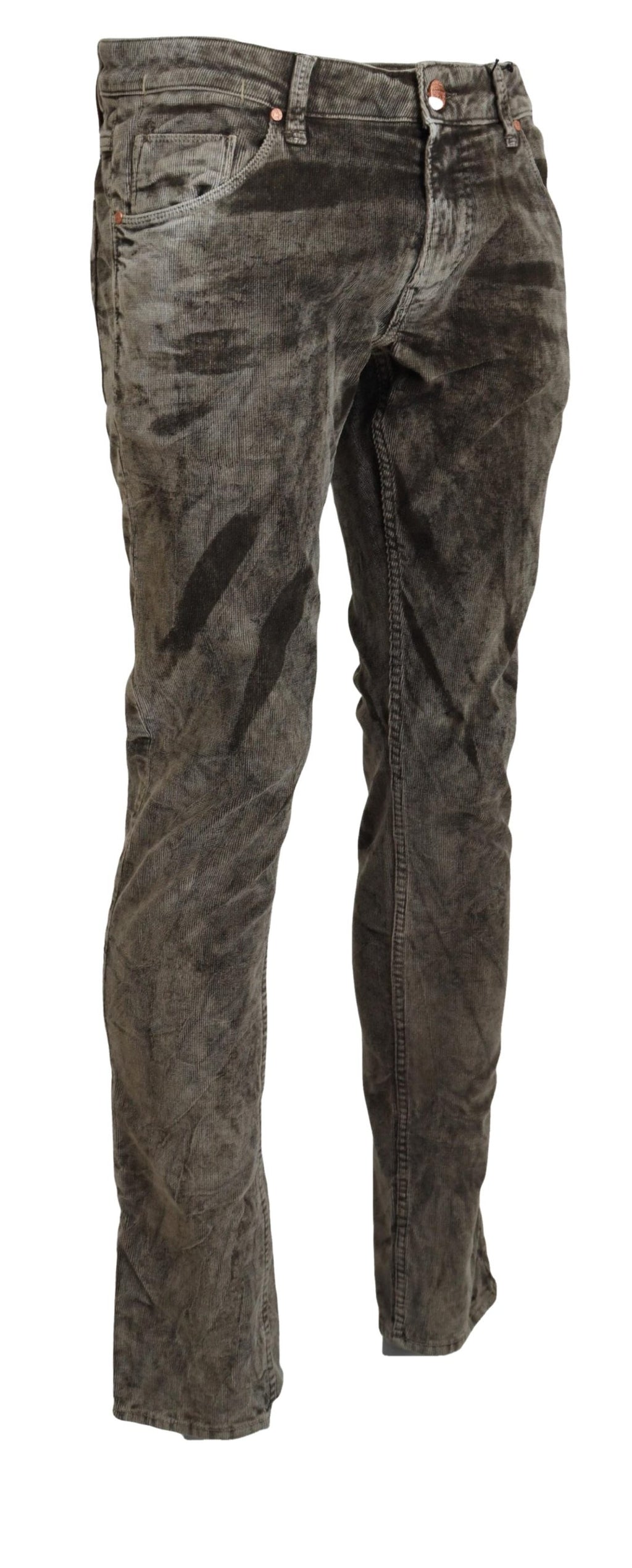Acht Grey Slim Fit Jeans for Men detail view