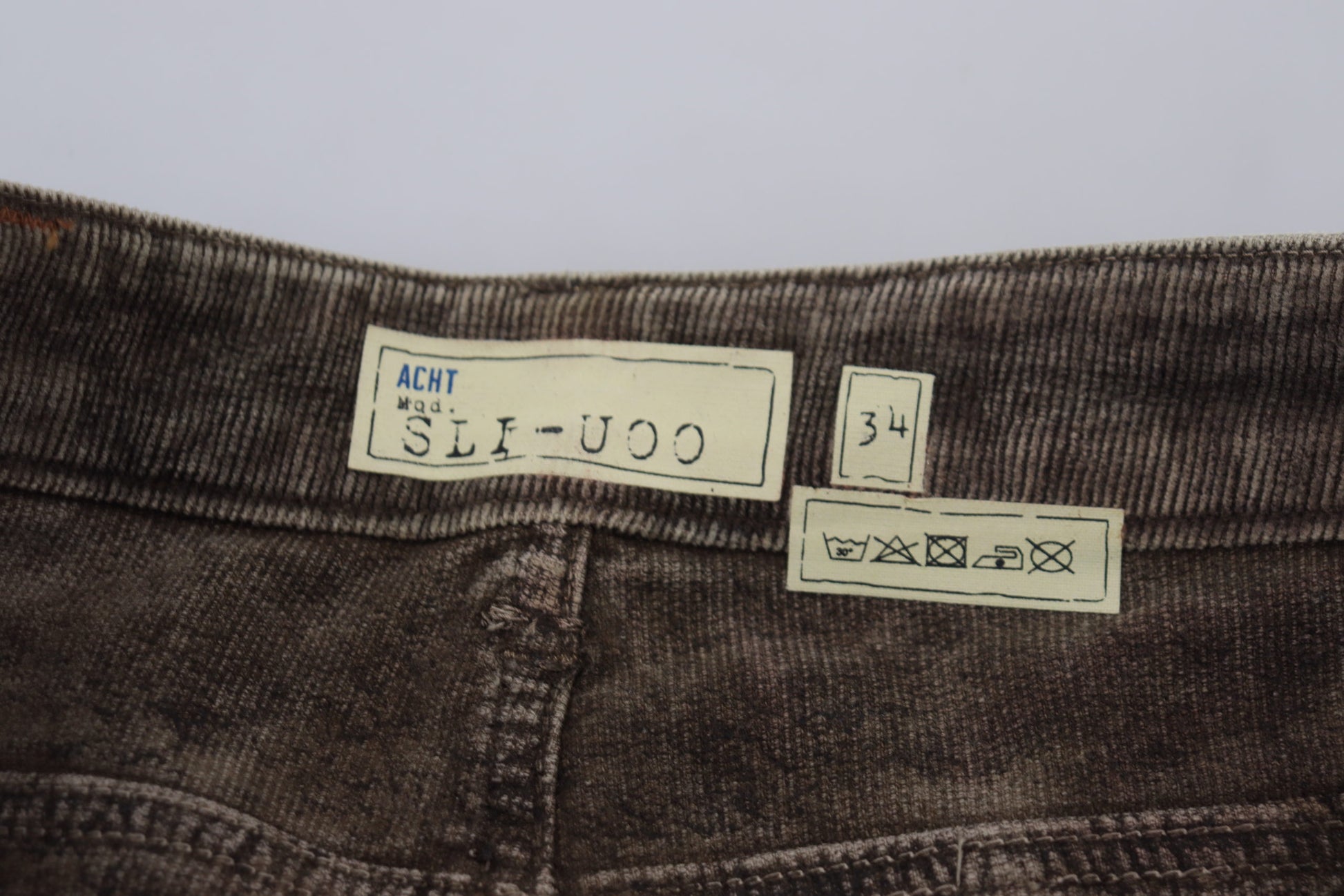 Acht Grey Slim Fit Jeans for Men additional view