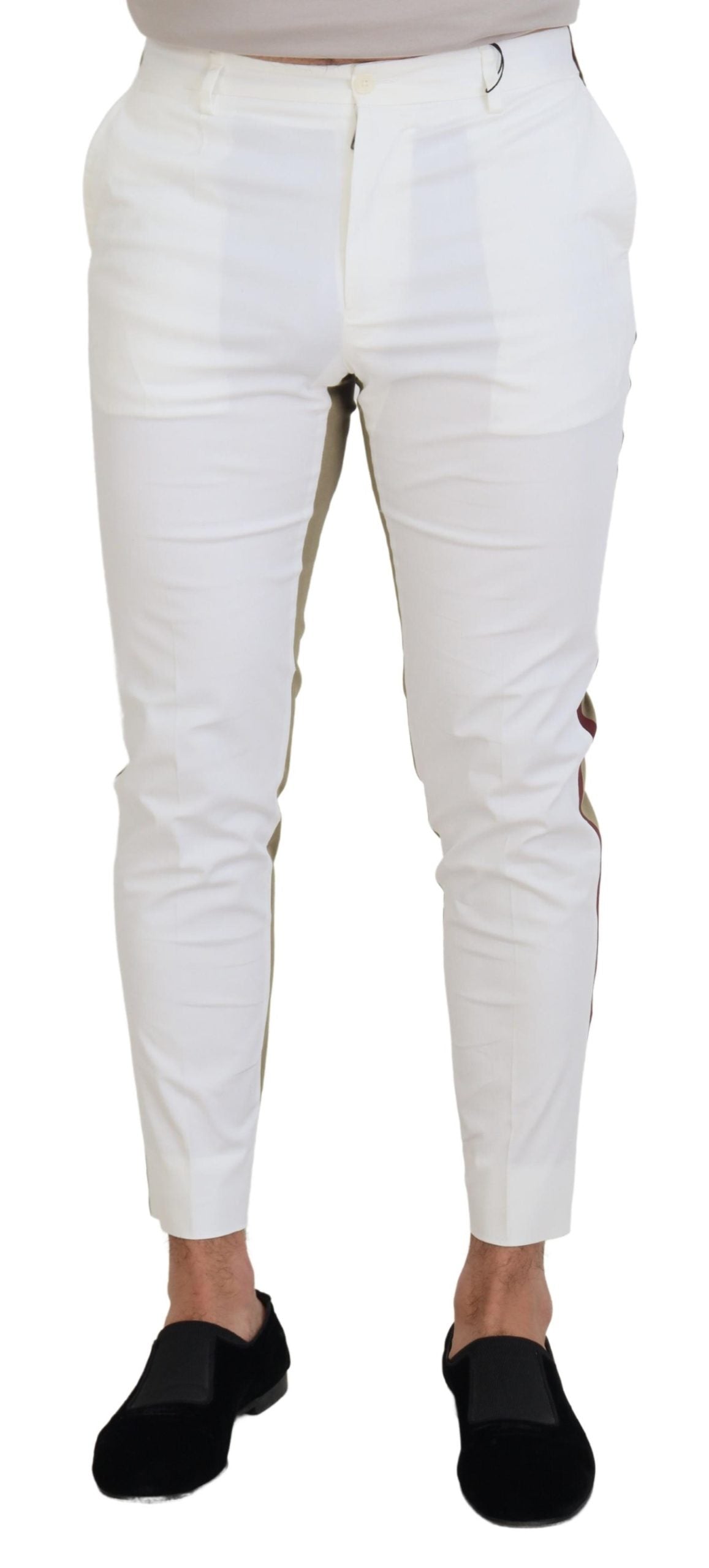 Dolce & Gabbana White Chino Pants for Men