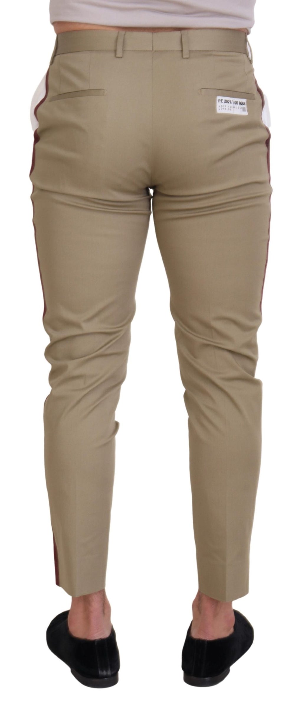 Dolce & Gabbana White Chino Pants for Men detail view
