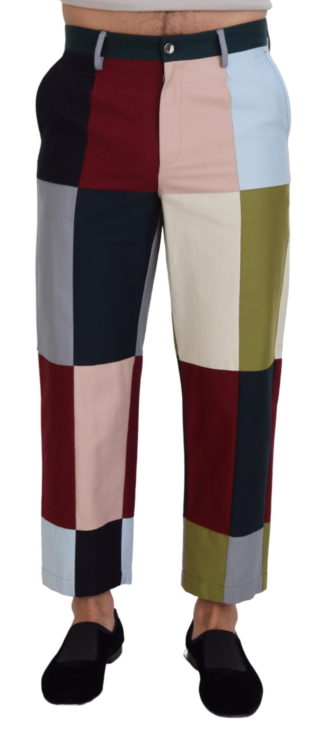 Pantalon Dolce & Gabbana en coton patchwork multicolore
