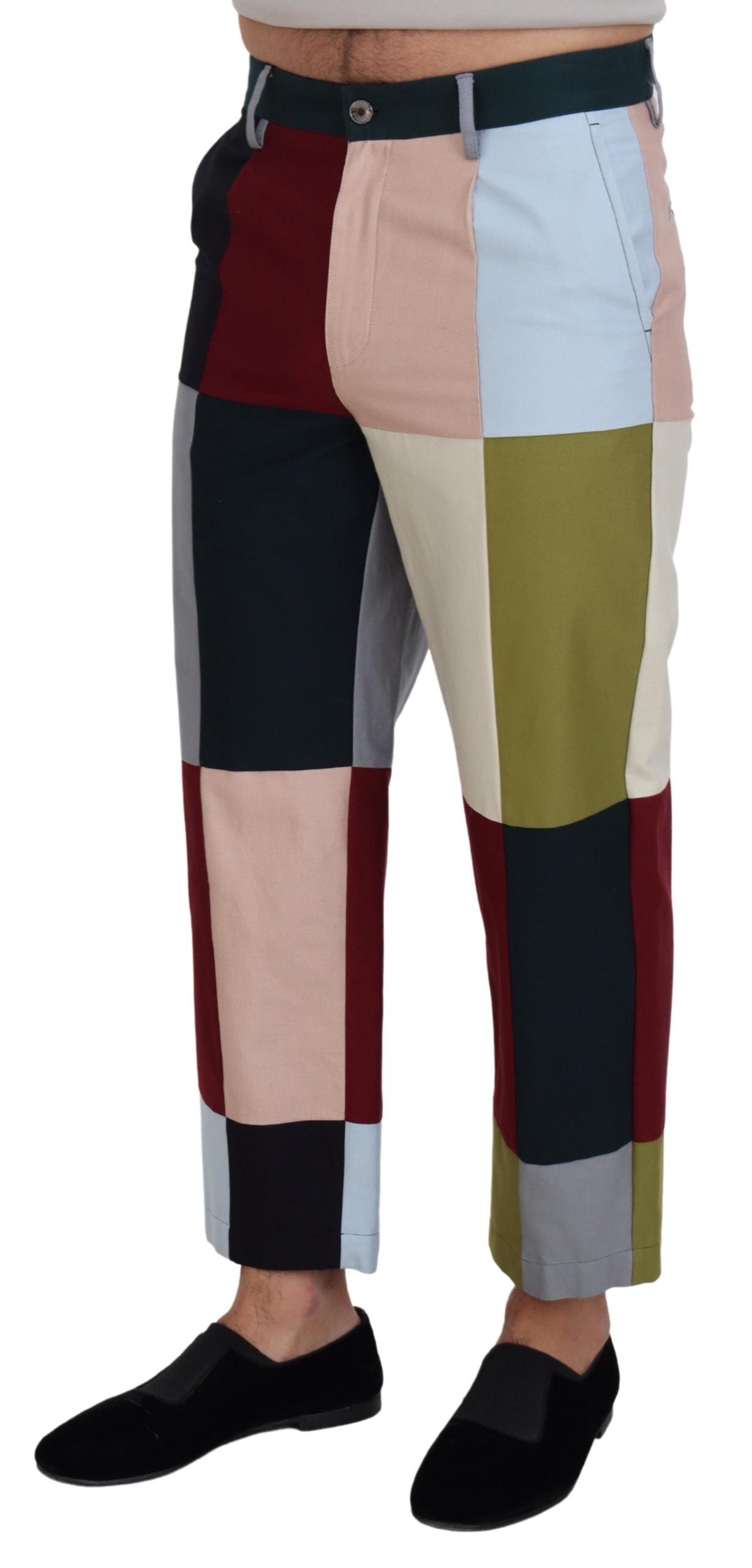 Pantalon Dolce & Gabbana en coton patchwork multicolore