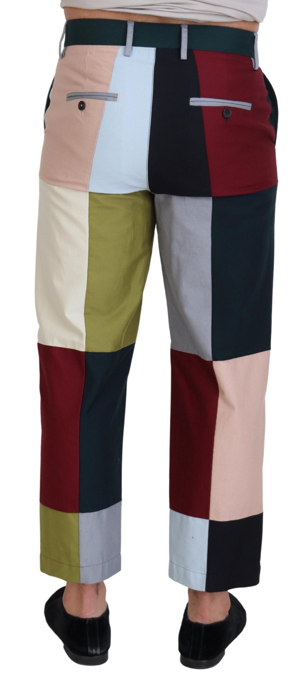 Pantalon Dolce & Gabbana en coton patchwork multicolore