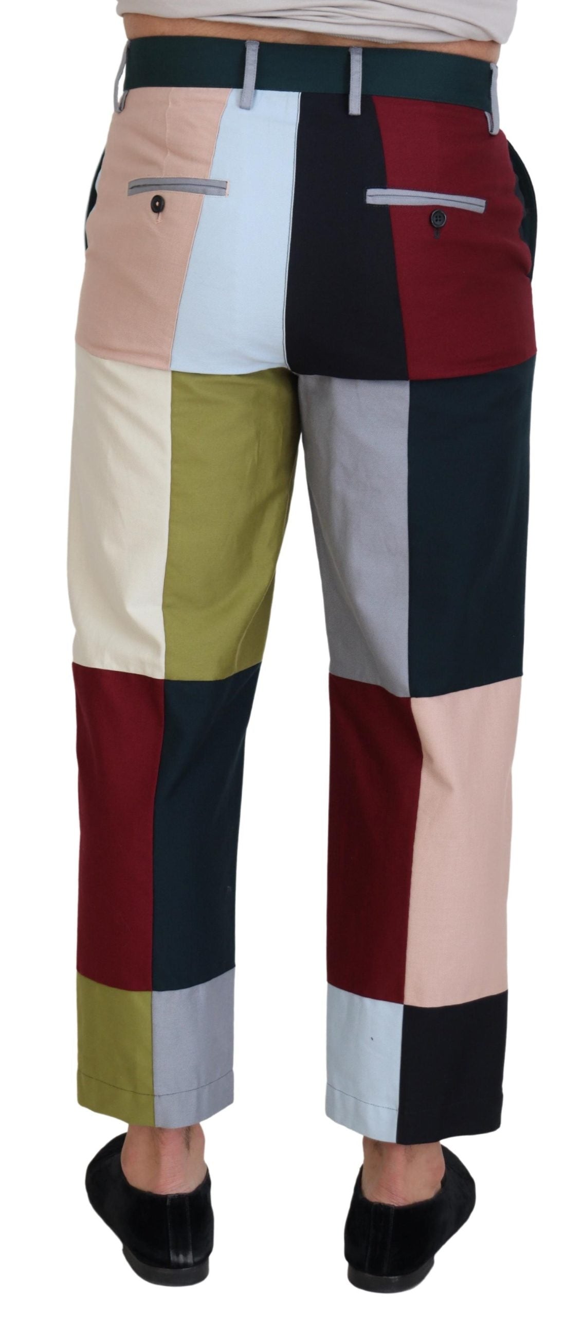 Pantalon Dolce & Gabbana en coton patchwork multicolore
