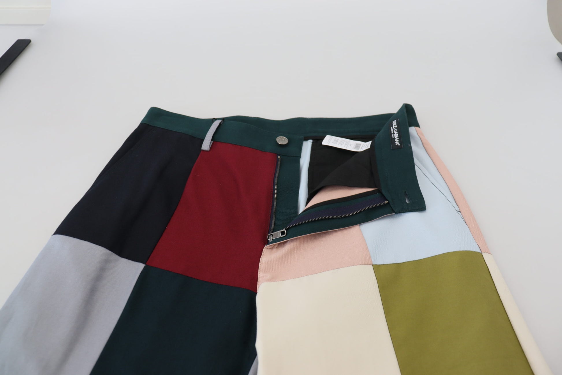 Pantalon Dolce & Gabbana en coton patchwork multicolore