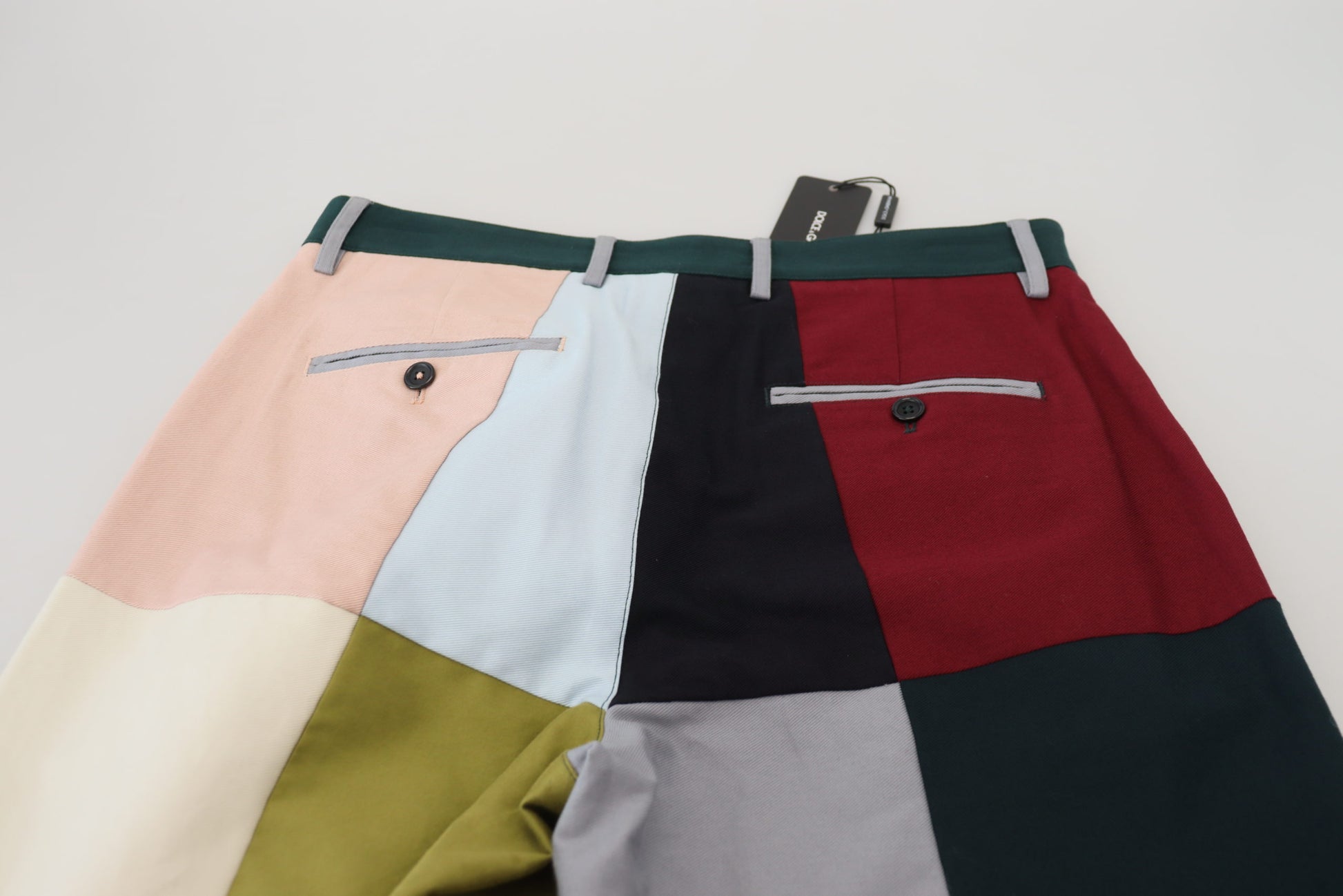 Pantalon Dolce & Gabbana en coton patchwork multicolore
