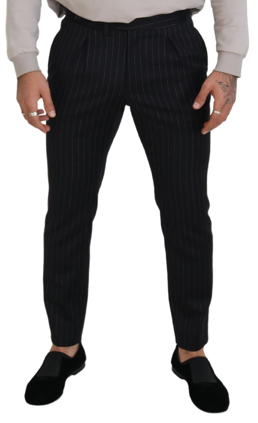 Dolce & Gabbana Black Chino Pants for Men side view