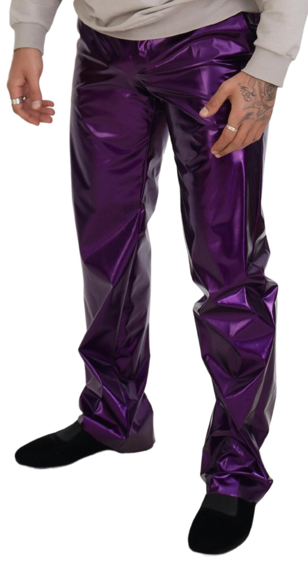 Dolce & Gabbana Purple Casual Pants for Men side view