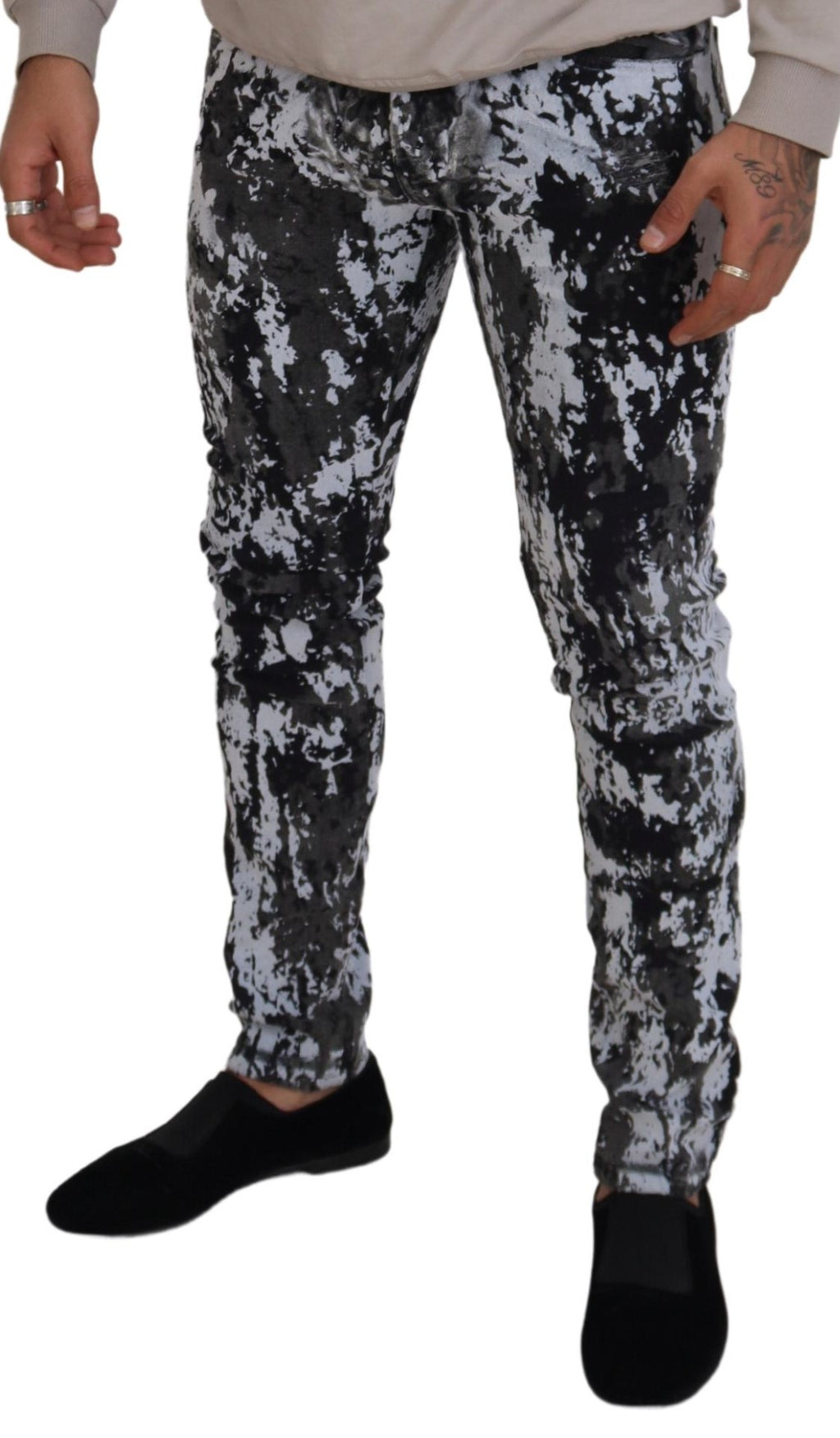 Dolce & Gabbana Multicolor Skinny Jeans for Men side view