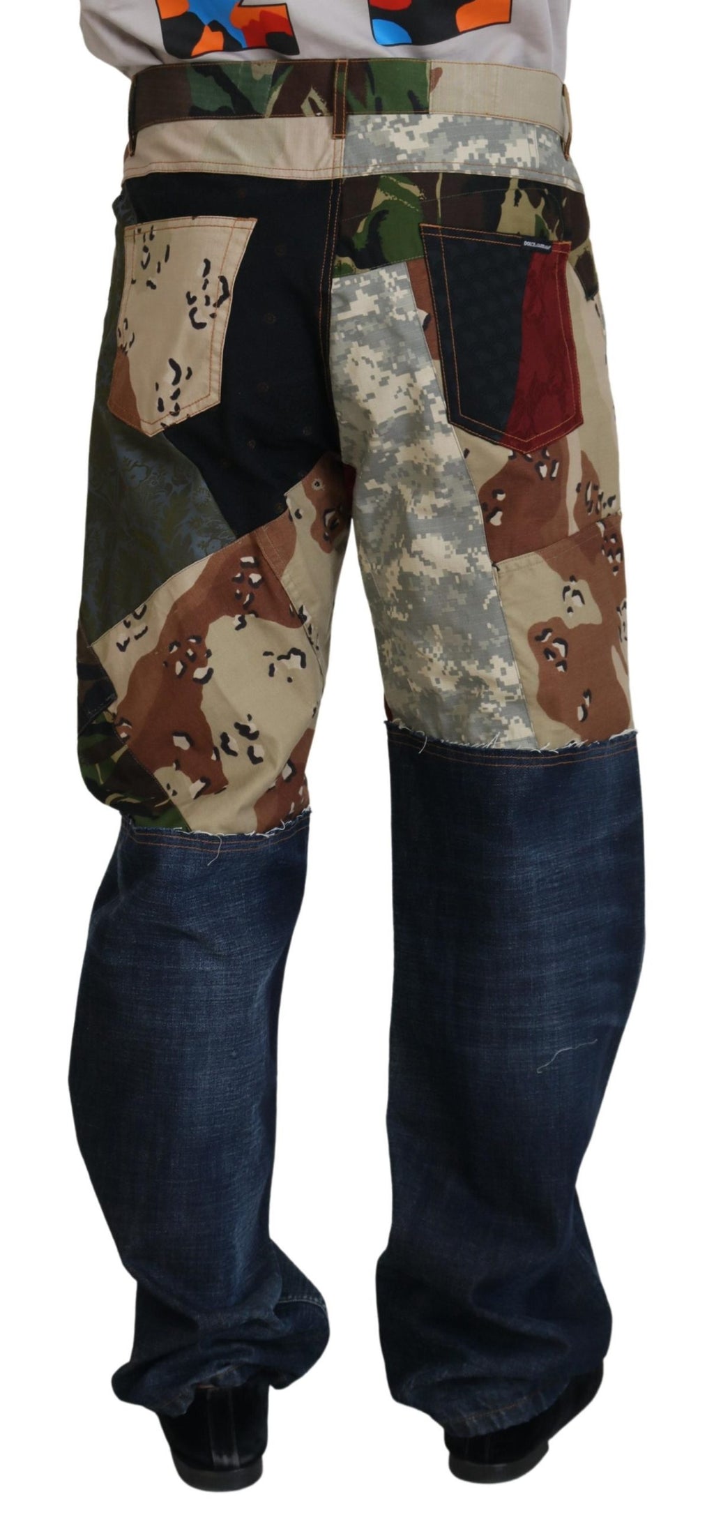 Dolce & Gabbana Multicolor Relaxed Fit Jeans for Men detail view