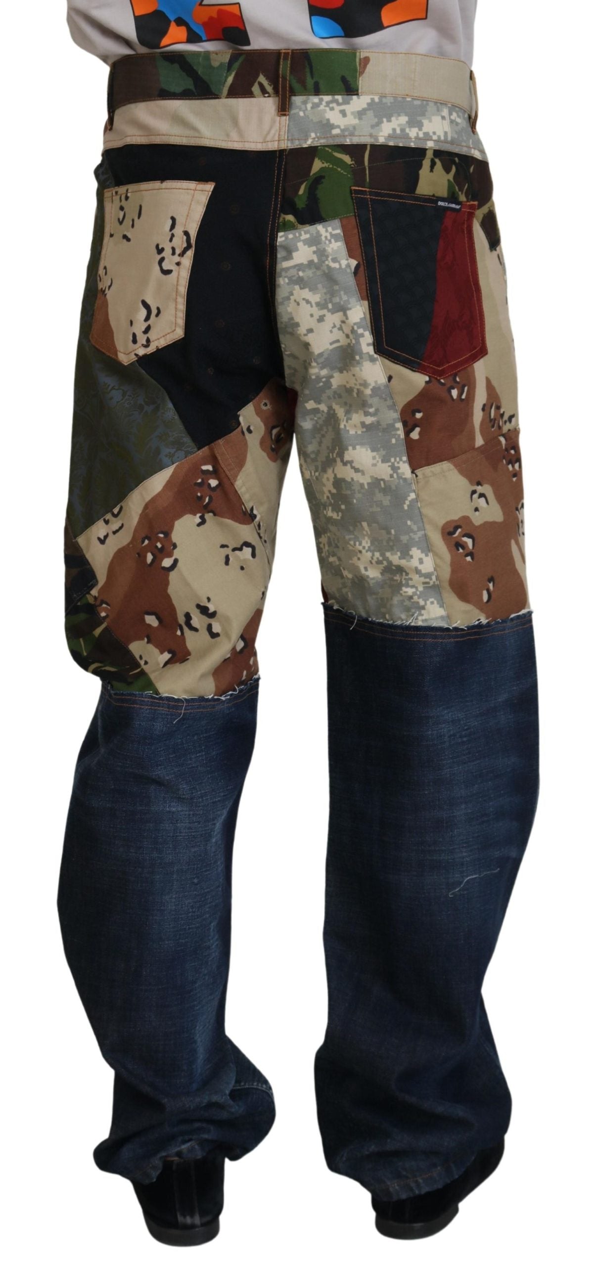 Dolce & Gabbana Multicolor Relaxed Fit Jeans for Men detail view