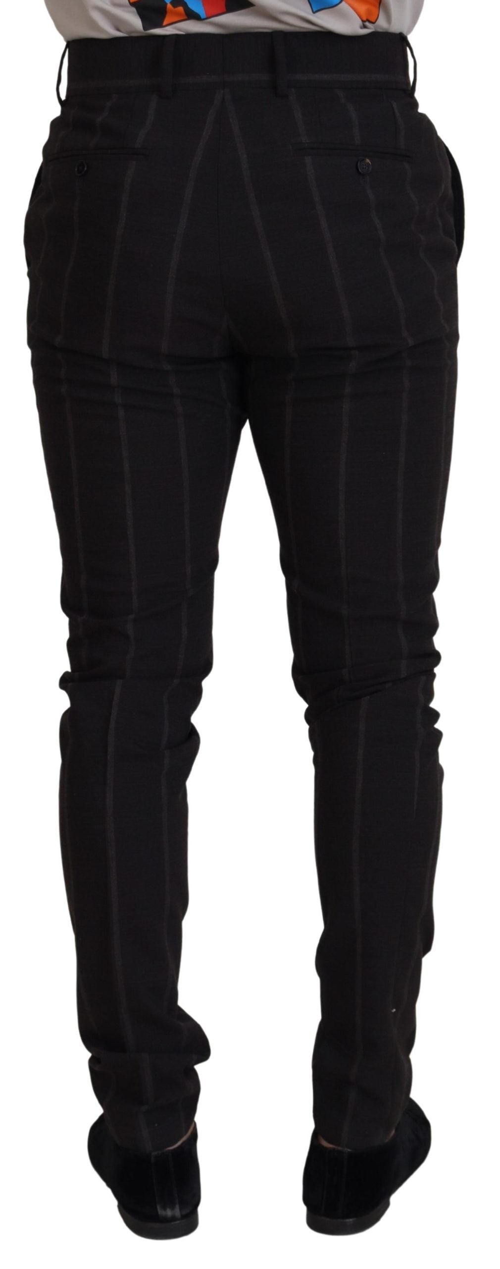 Dolce & Gabbana Black Chino Pants for Men detail view