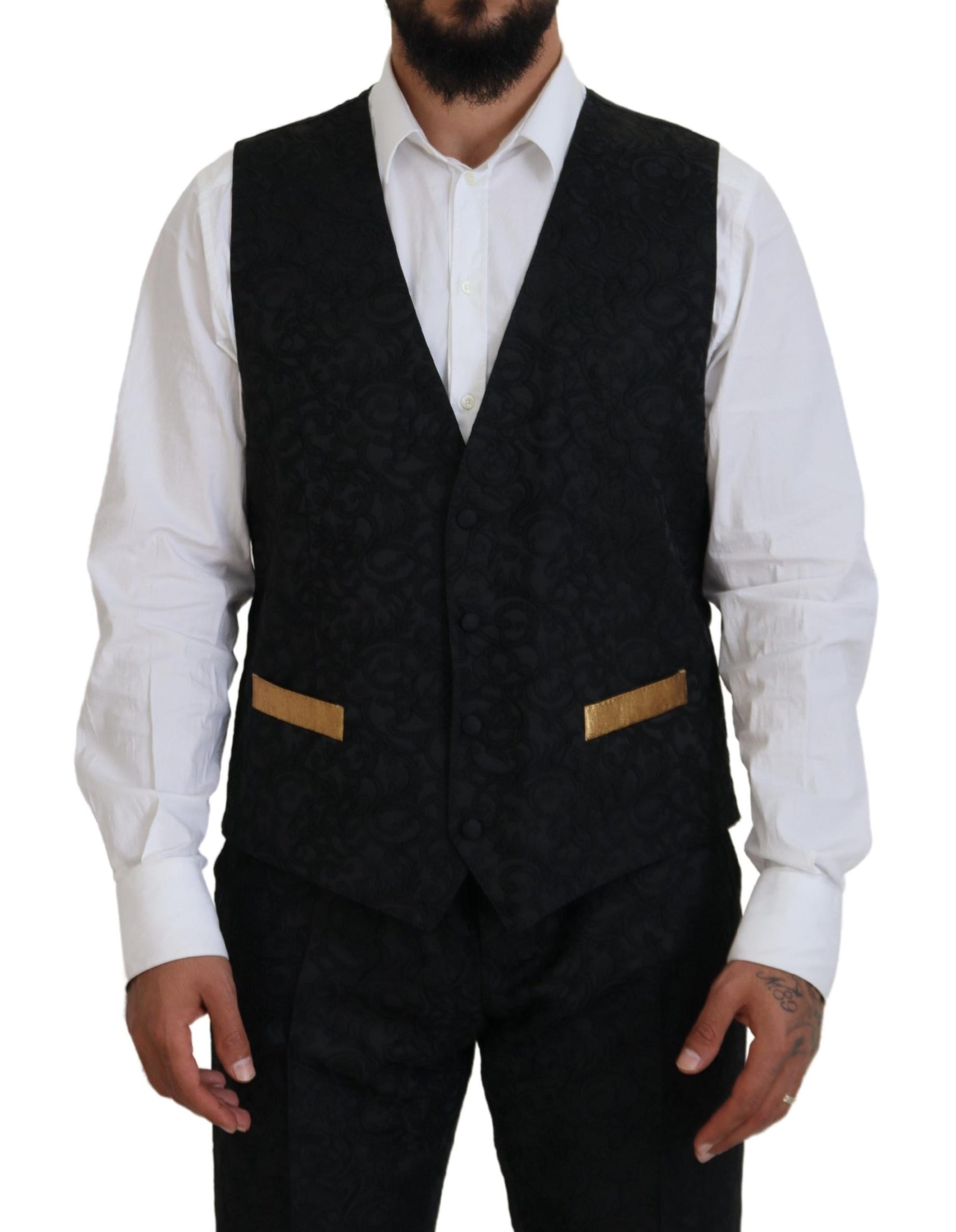 Dolce & Gabbana Black Three Piece Suits for Men additional view
