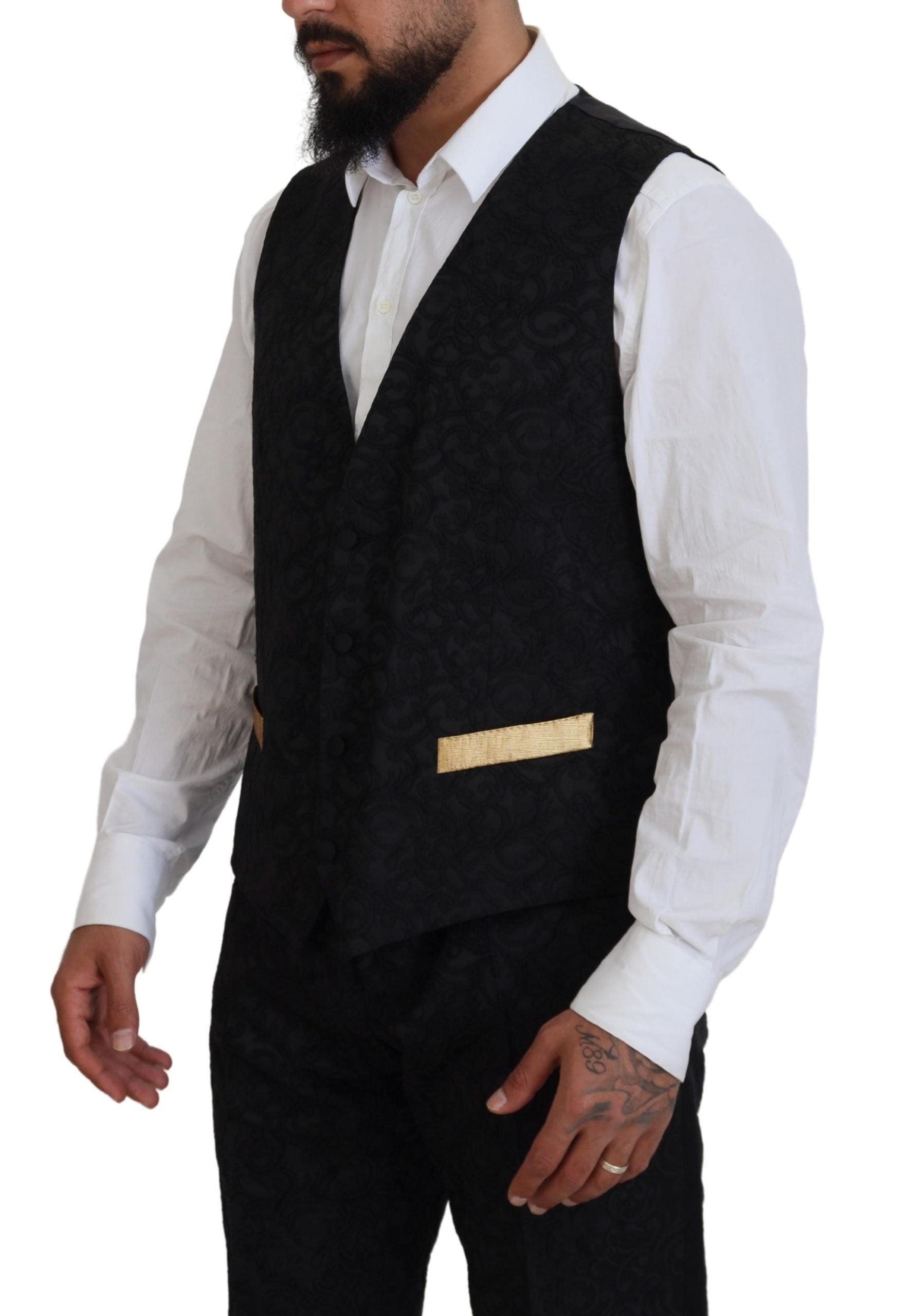 Dolce & Gabbana Black Three Piece Suits for Men additional view