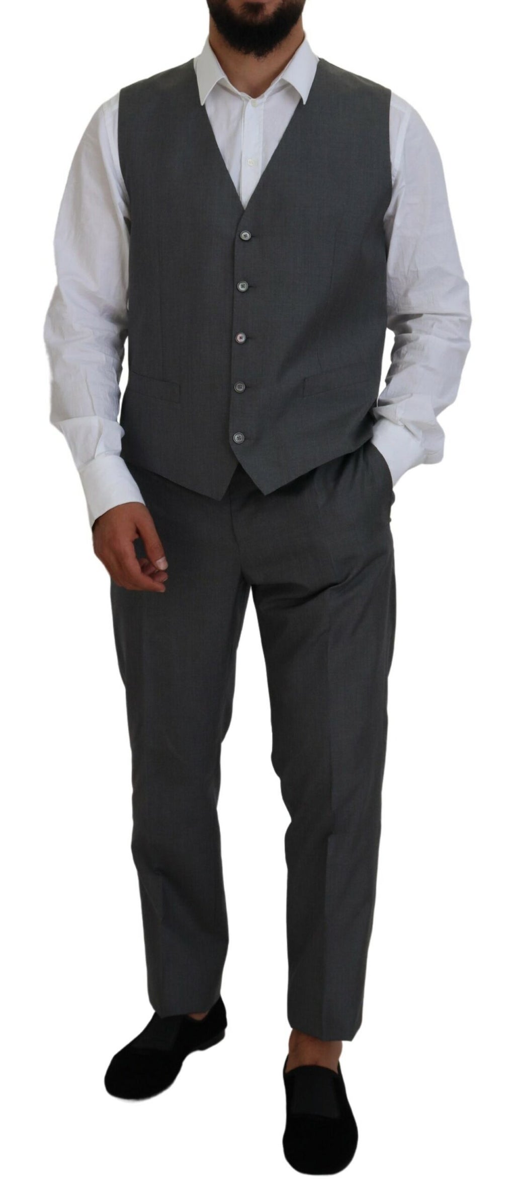 Dolce & Gabbana Grey Three Piece Suits for Men alternate view