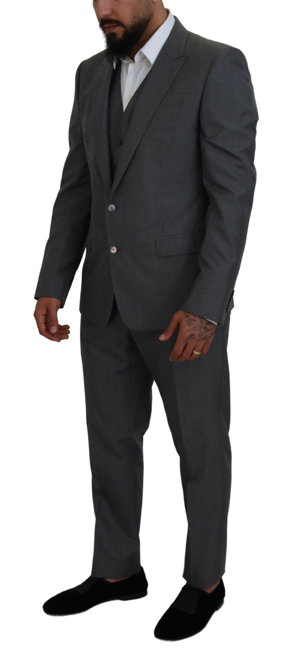 Dolce & Gabbana Grey Three Piece Suits for Men additional view